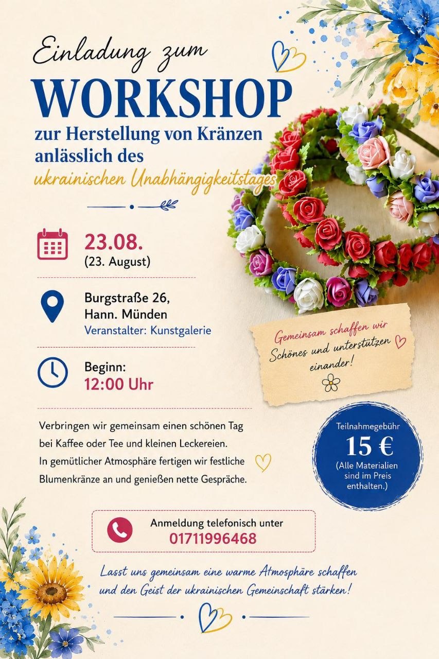 Workshop zur Herstellung von Kränzen