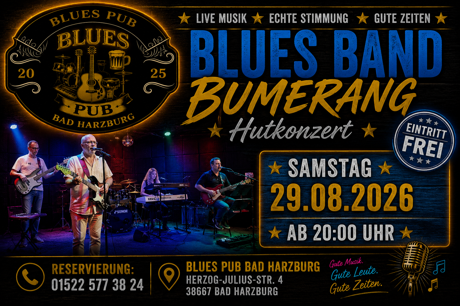Live mit der Blues Band Bumerang