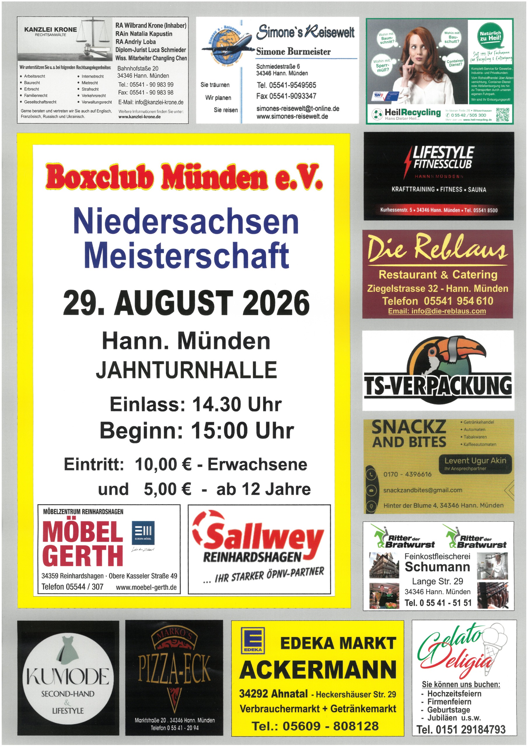 Die Niedersachsen-Meisterschaft kommt nach Hann. Münden
