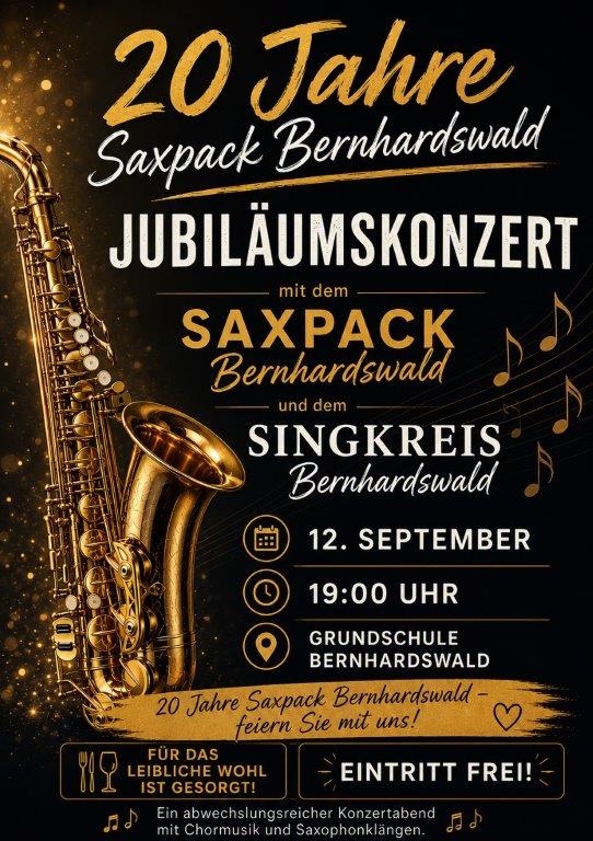 20 Jahre Saxpack Bernhardswald Jubiläumskonzert