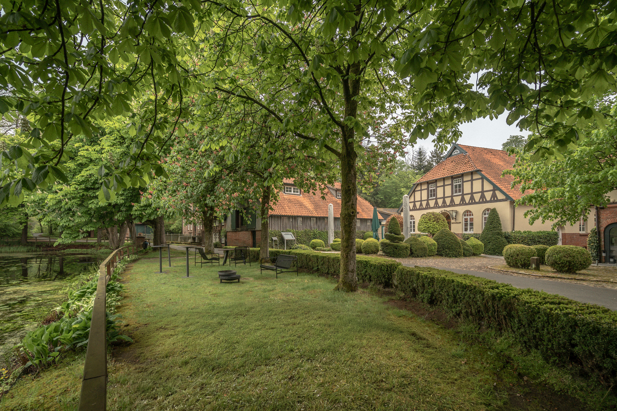 Blick vom Mühlenteich auf die Klostermühle