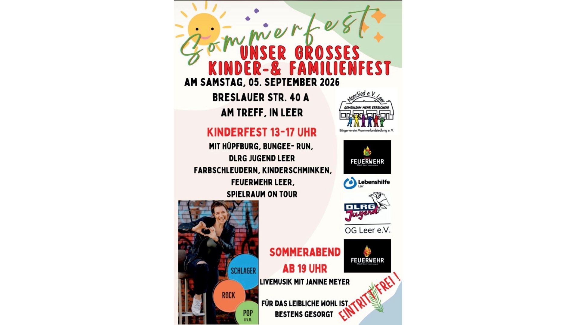 Sommerfest - Das große Kinder- und Sommerfest des Bürgerverein Moorsied e.V.