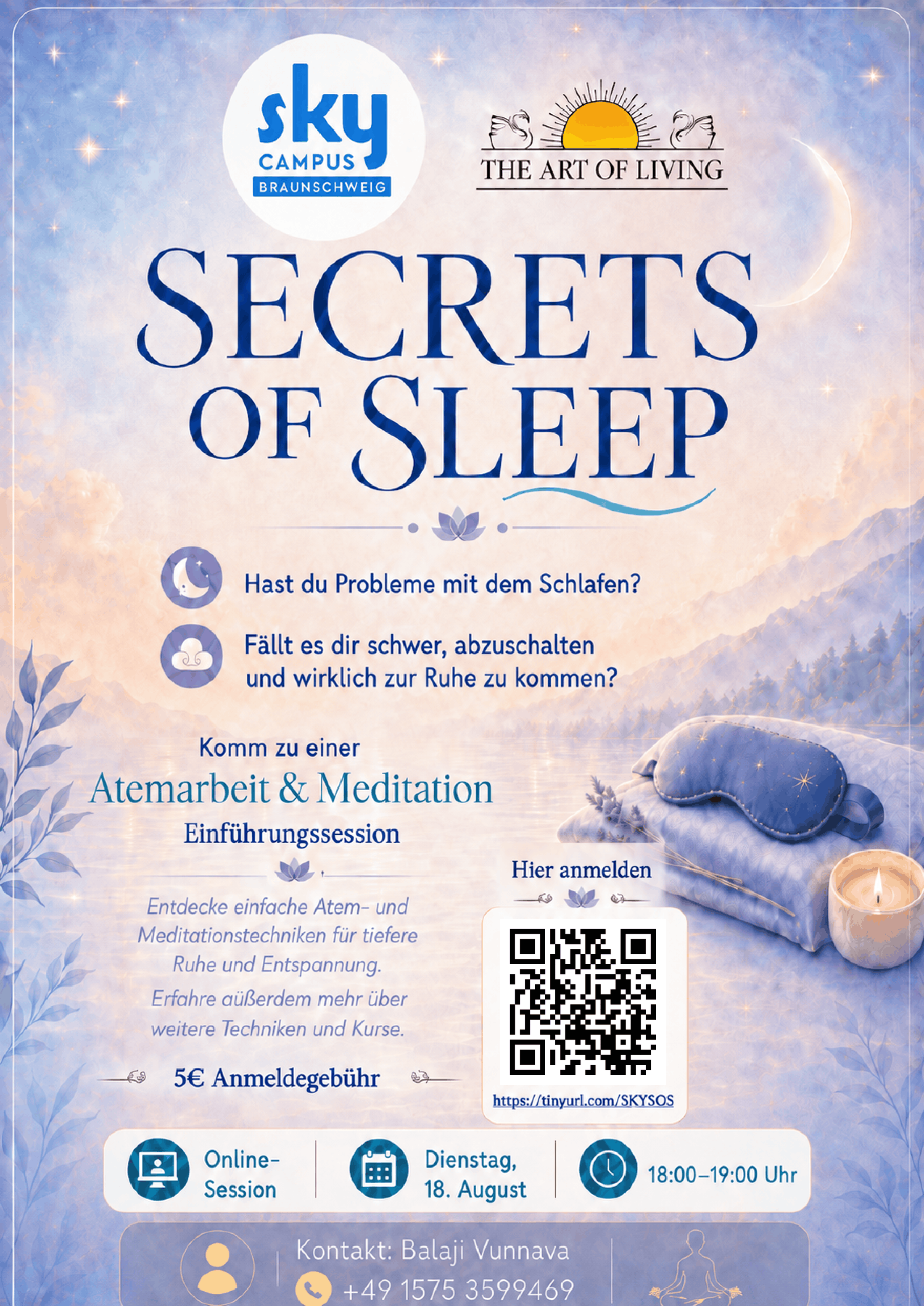 Secrets of Sleep: Atemarbeit und Meditation Workshop