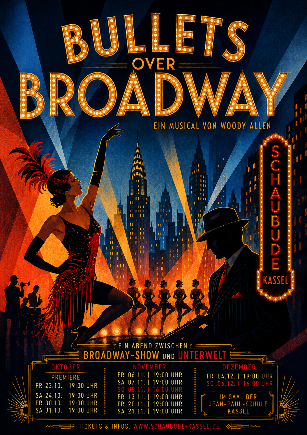 Bullets over Broadway - Musical der SCHAUBUDE Kassel