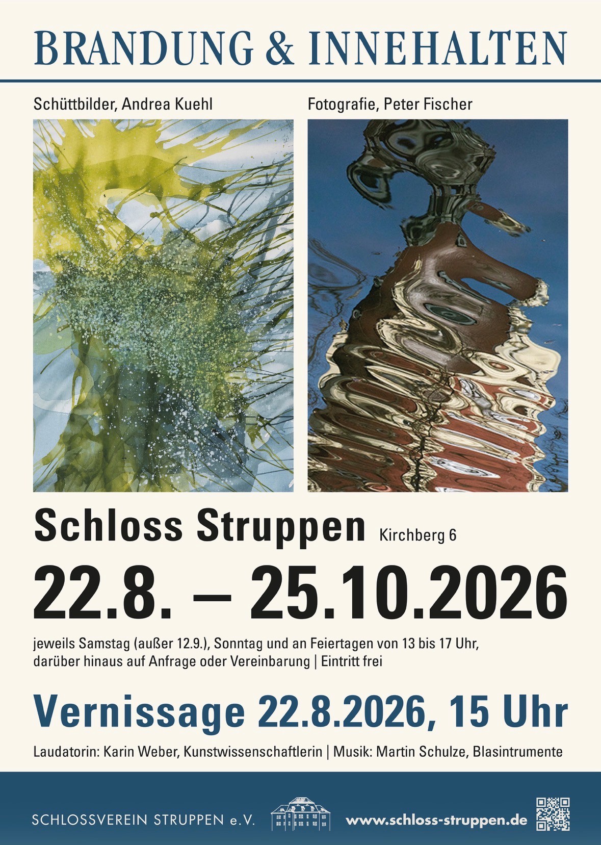 Kunstausstellung im Schloss Struppen - "Brandung & Innehalten"