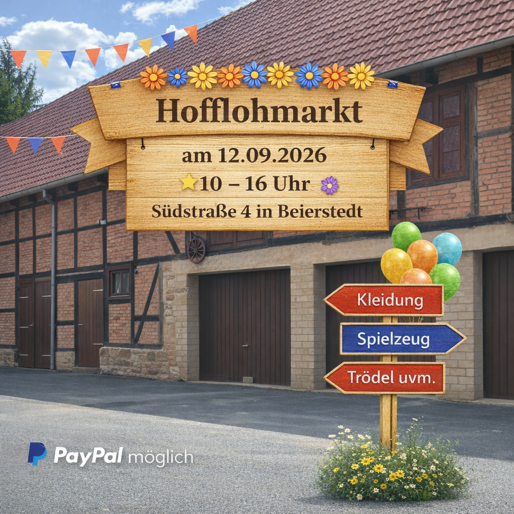 Großer Hofflohmarkt in Beierstedt 