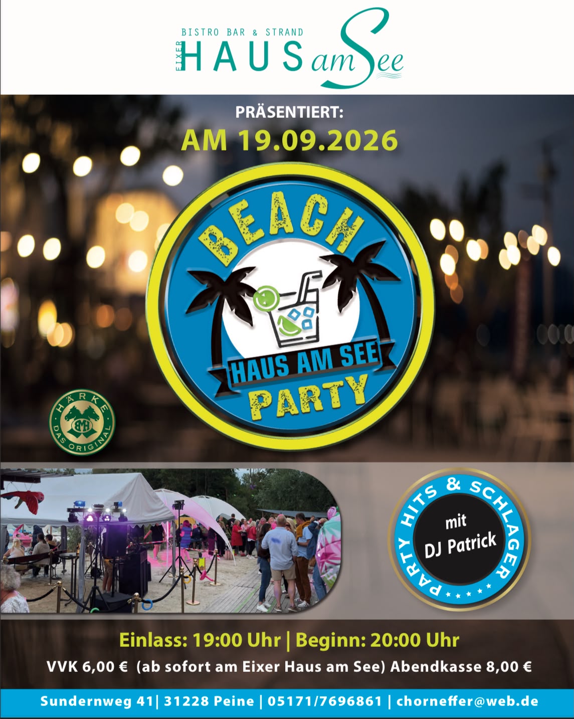 Beachparty am Eixer Haus am See