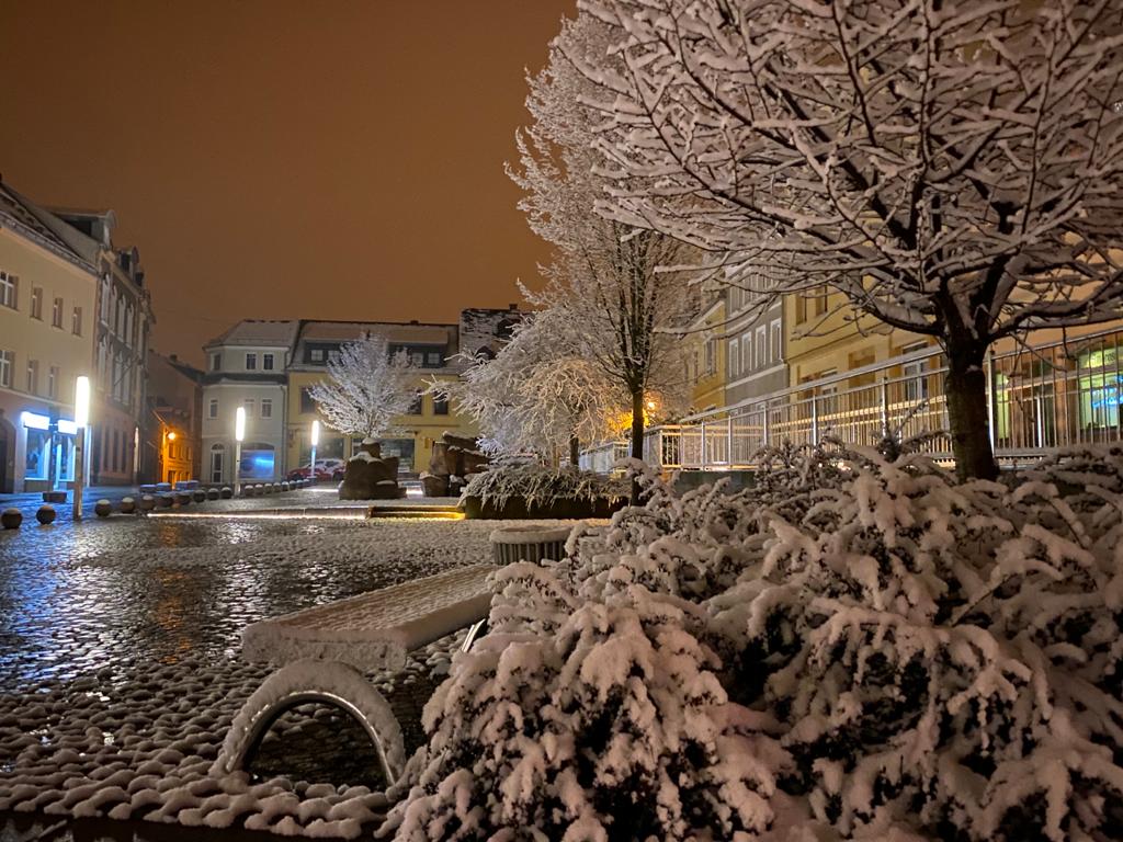Glühweinstand zum Pyramidenanschub