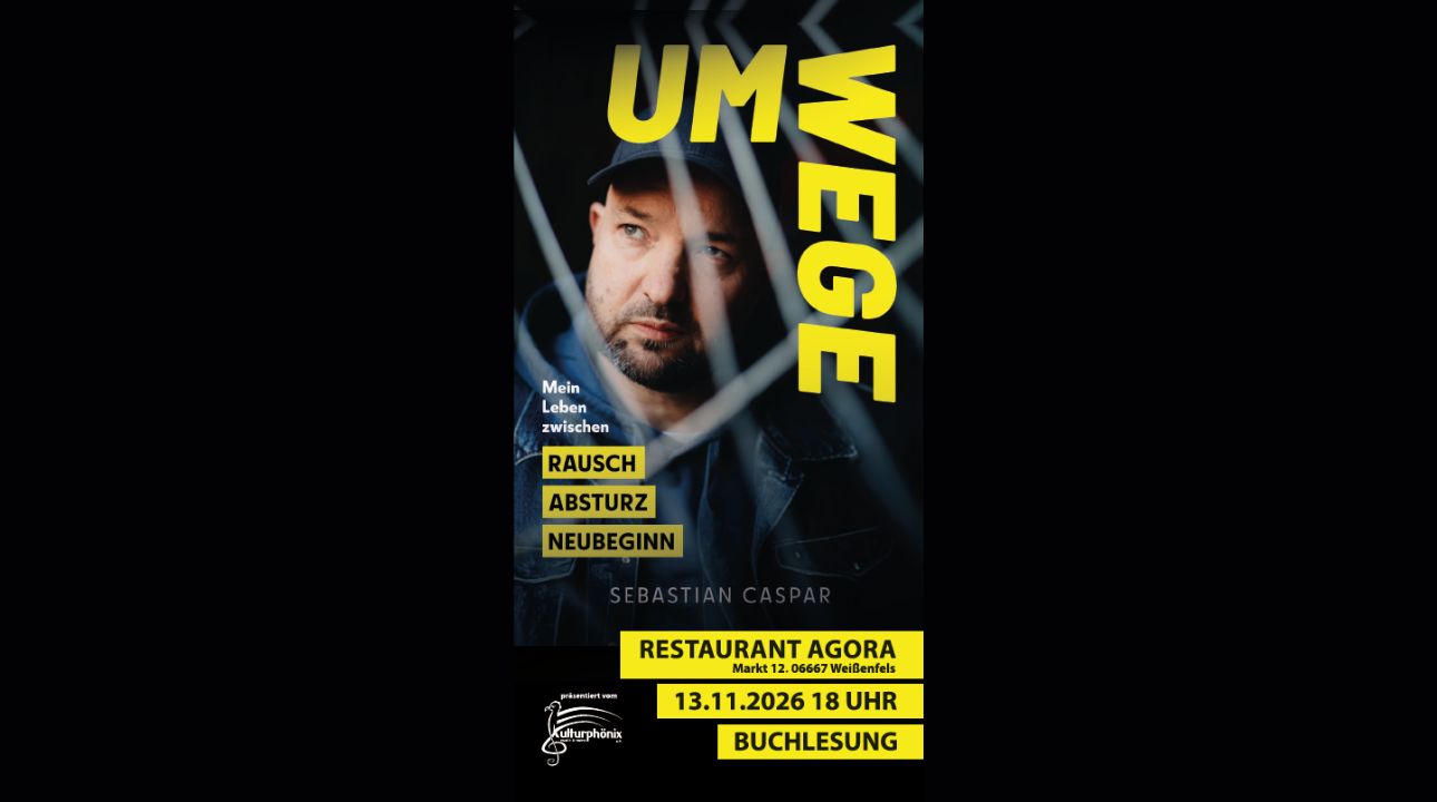 BUCHLESUNG "Umwege" mit Sebastian Caspar