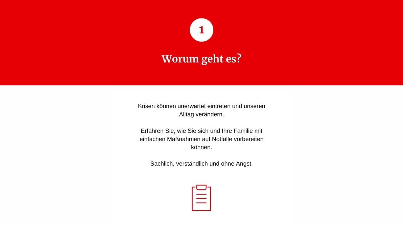 VORSORGE NEU GEDACHT: "Ohne Panik f&uuml;r den Ernstfall bereit"