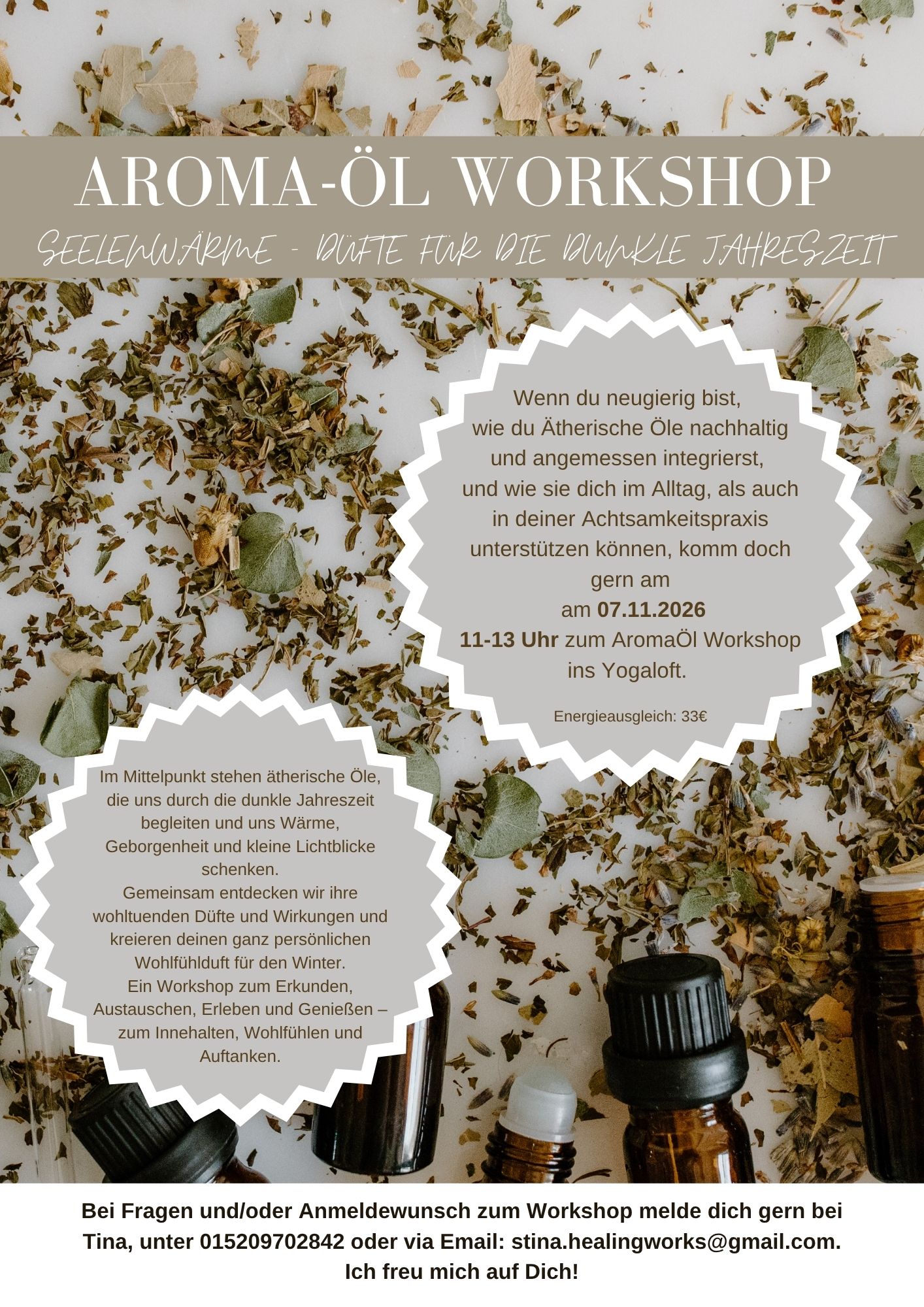 Aroma Öl Workshop - Düfte für die dunkle Jahreszeit