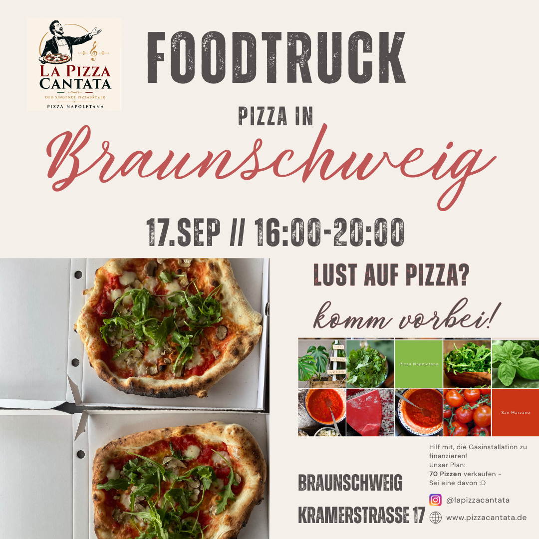 Der singende Pizzasänger im Foodtruck // La Pizza Cantata