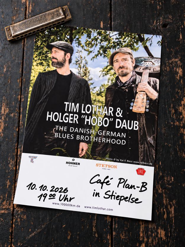 Blues Musik im Café Plan B: Tim Lothar & Holger "Hobo" Daub