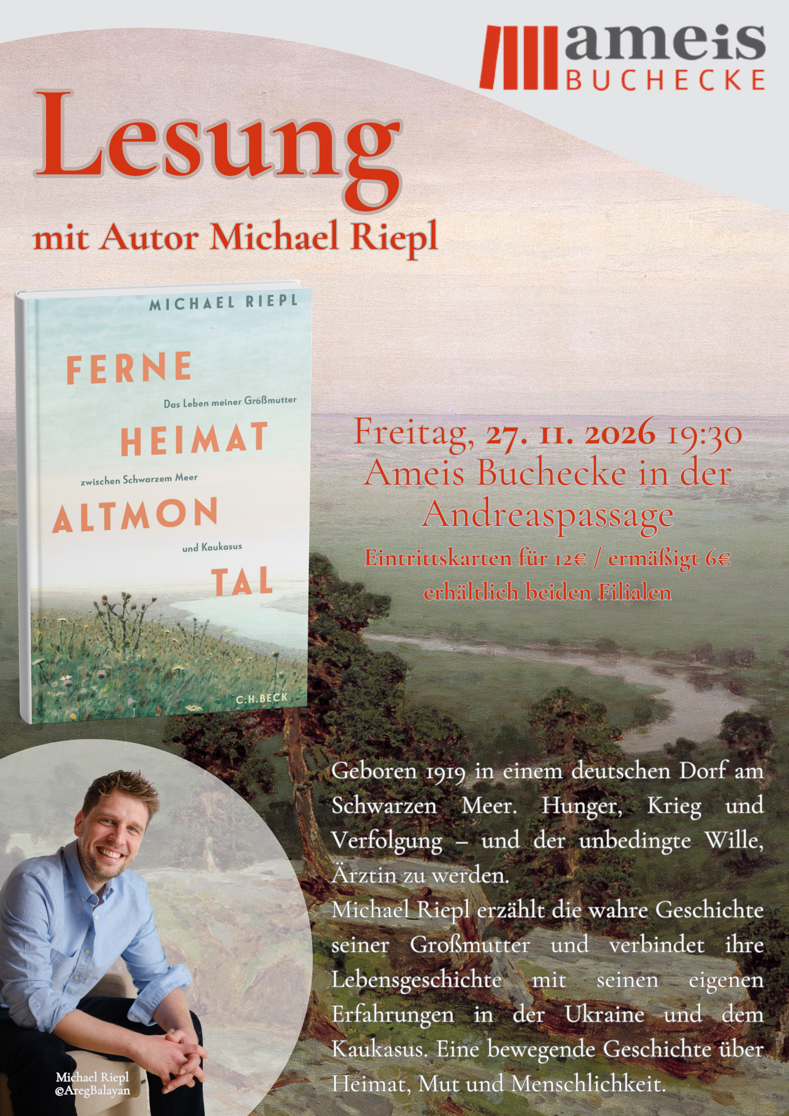 Lesung mit dem Autor Michael Riepl "Ferne Heimat Altmontal"