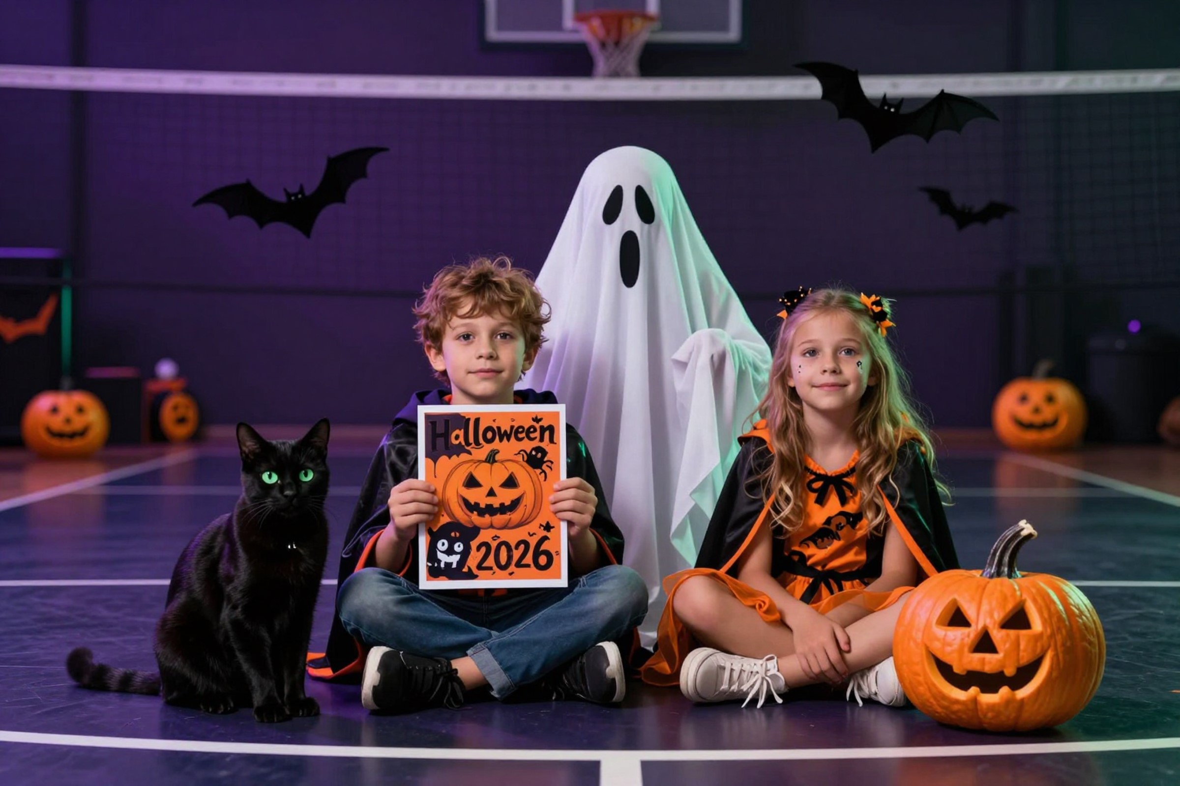 Spukige Halloween-Olympiade für Kinder