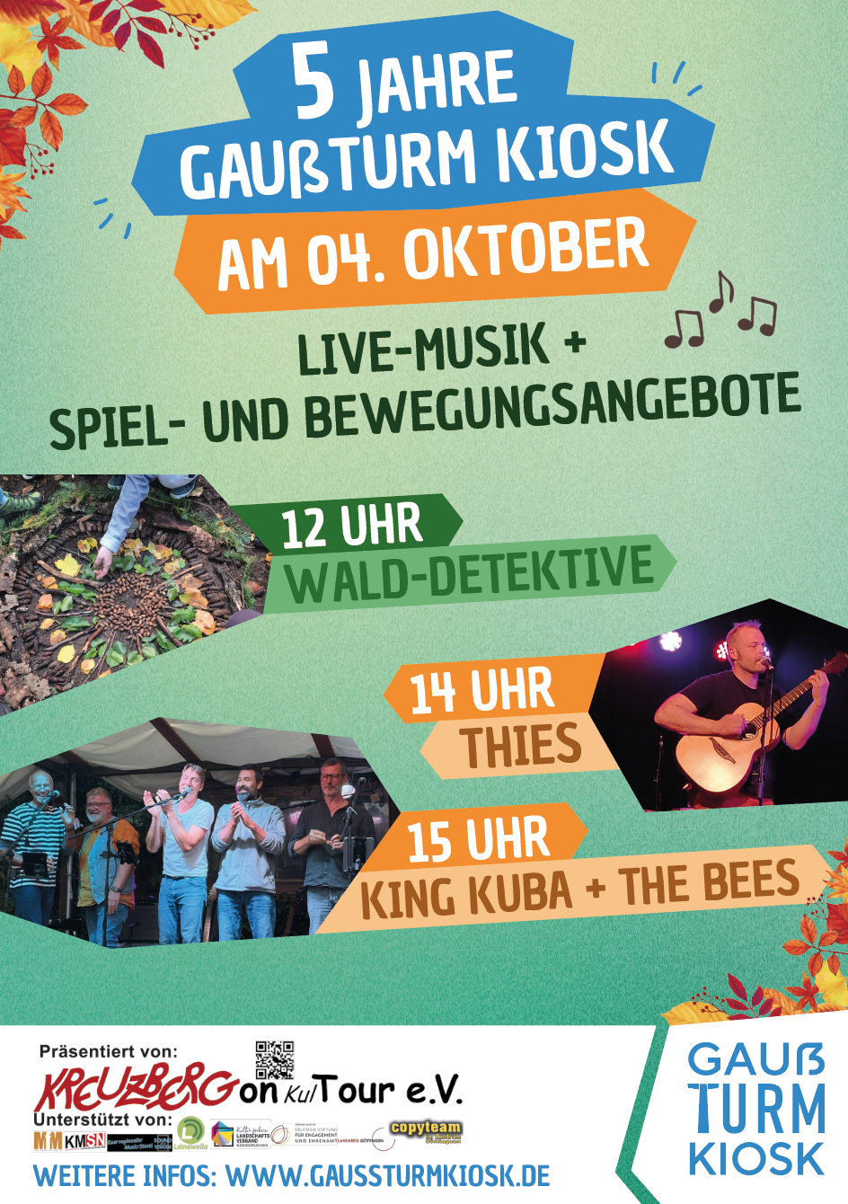 5 Jahre GAUß TURM KIOSK - Live-Musik + Spiel- und Bewegungsangebote