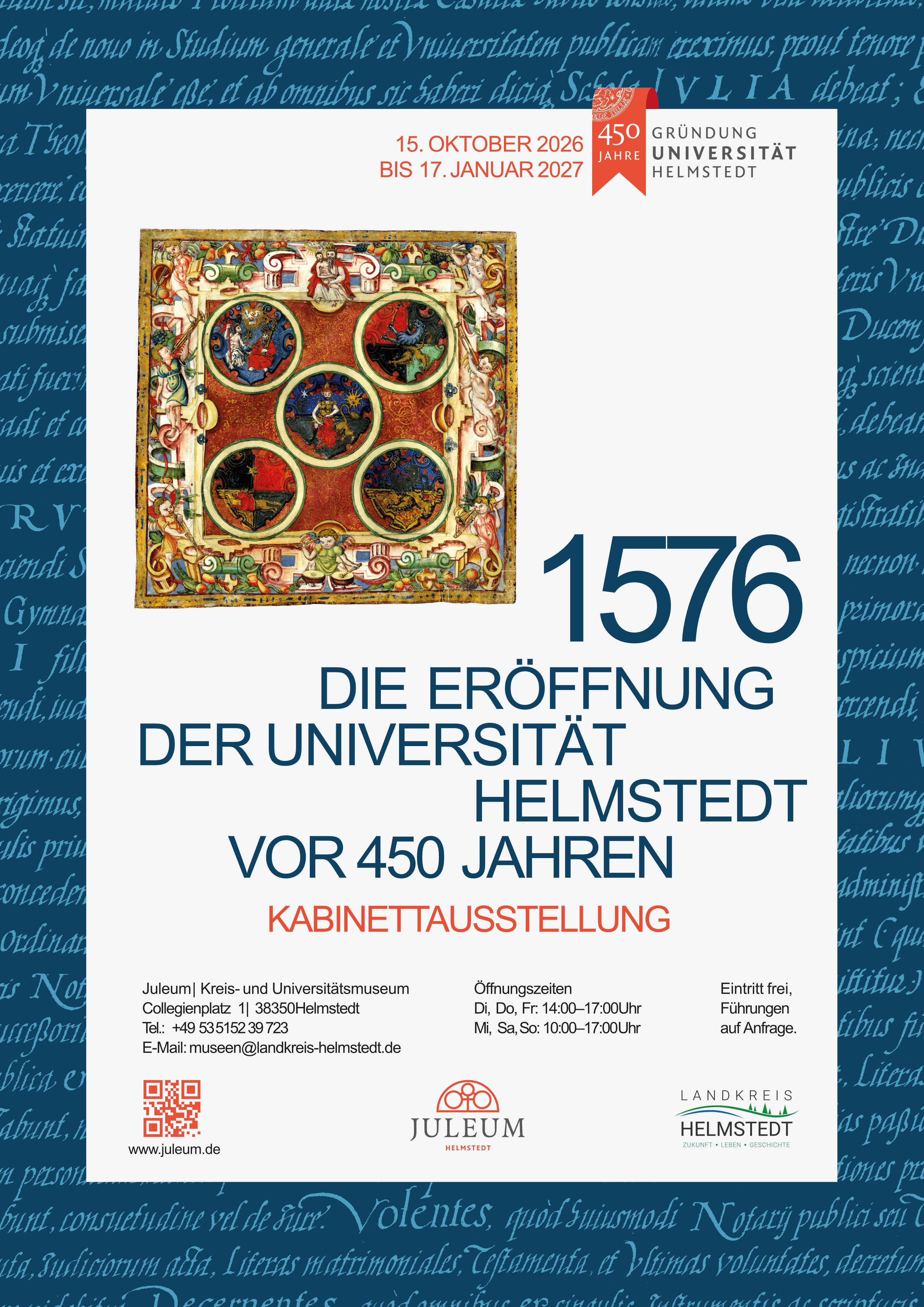 1576 - Die Eröffnung der Universität Helmstedt vor 450 Jahren