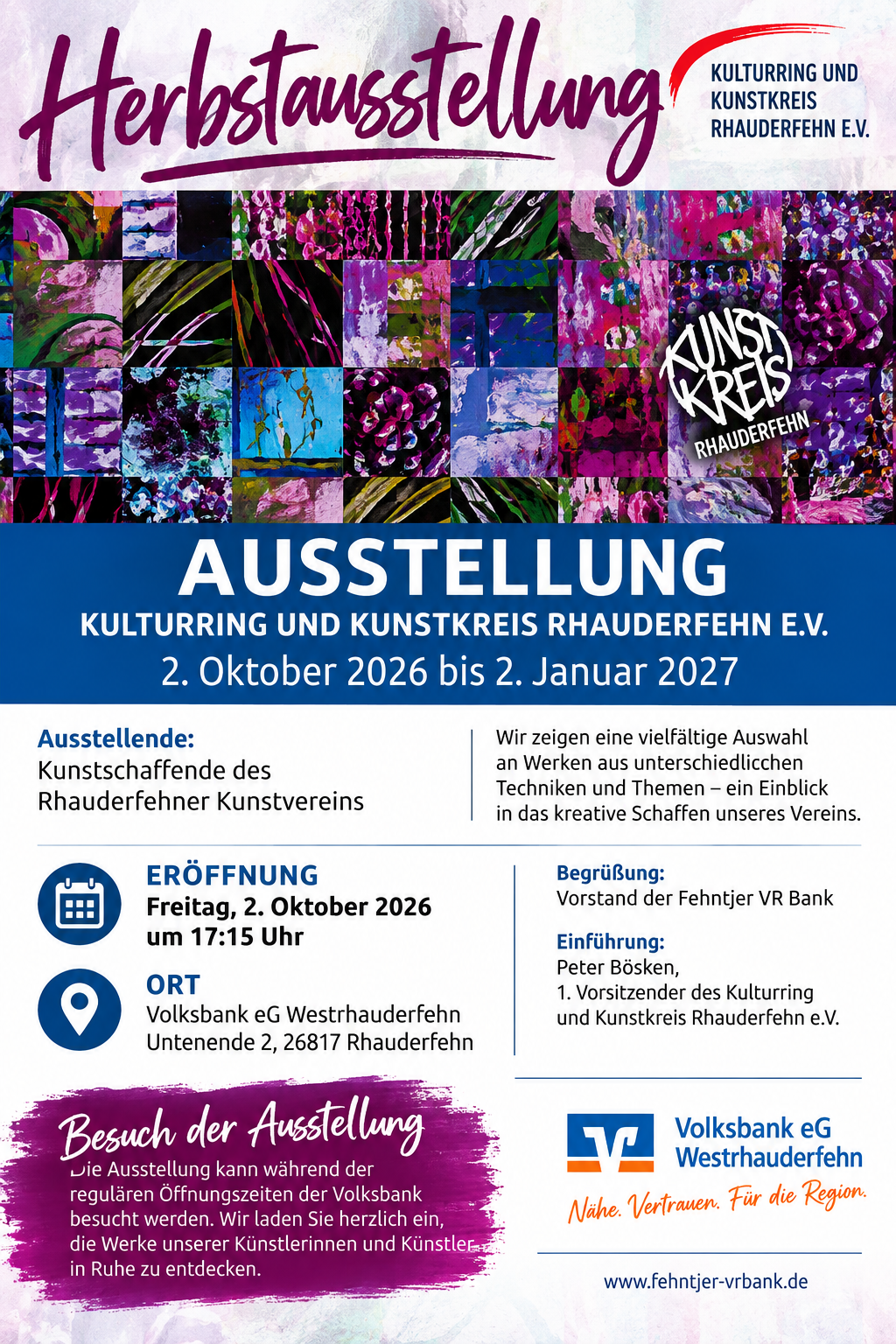 Herbstausstellung in der Volksbank