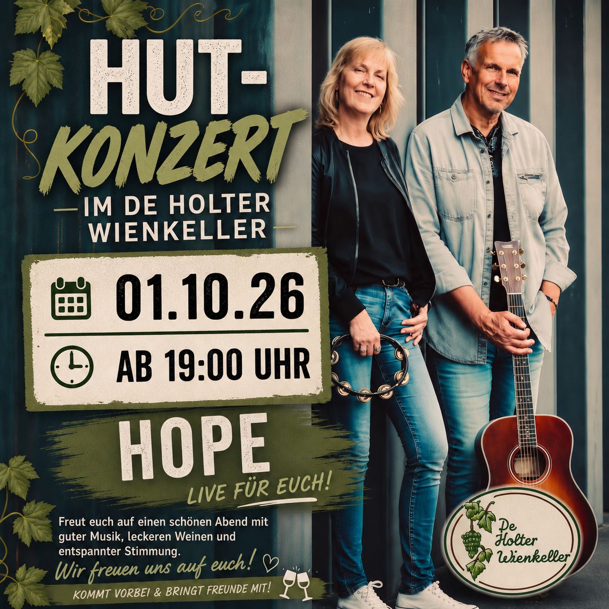 Livemusik mit Hope Acoustic Duo