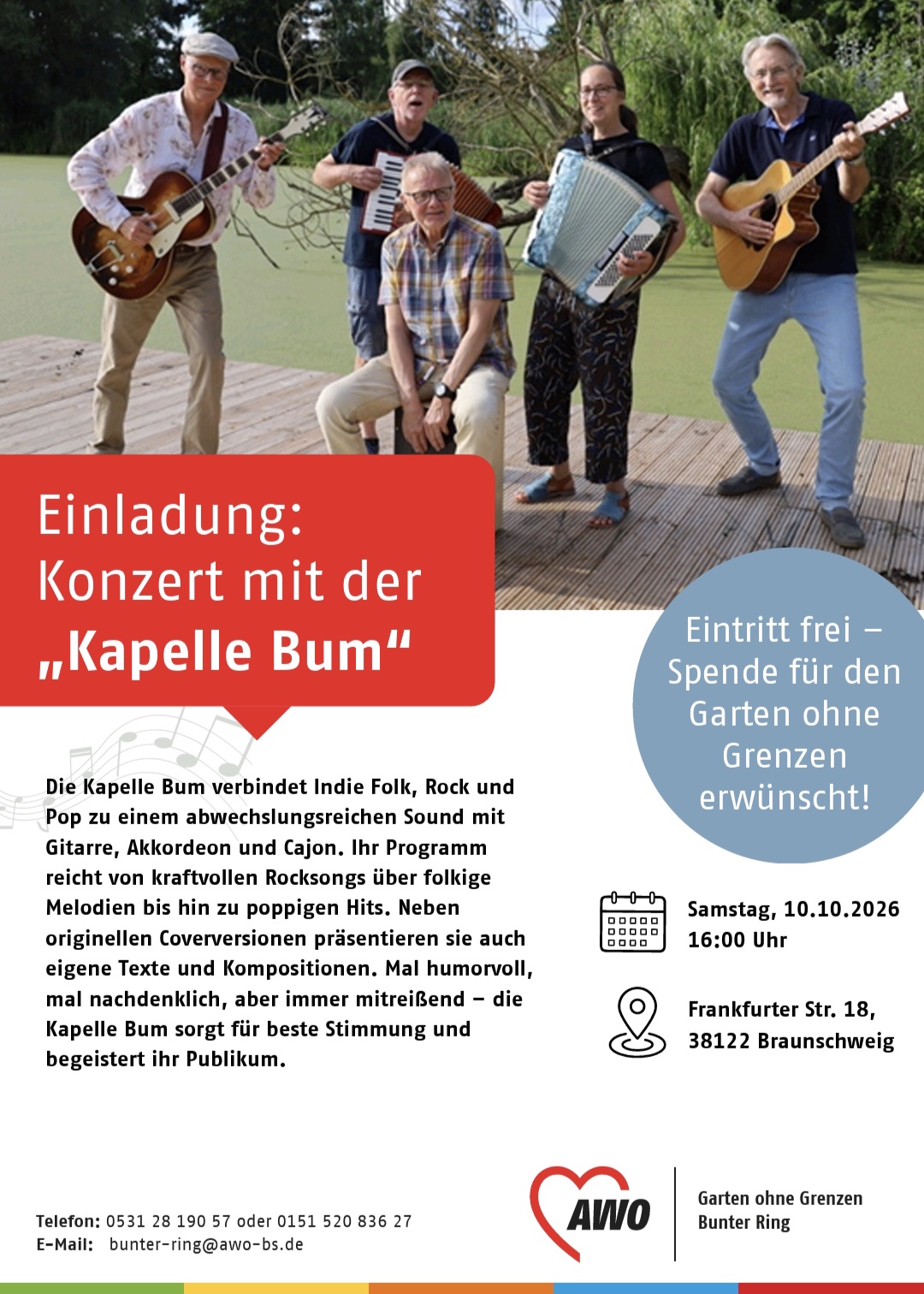 Konzert mit der „Kapelle Bum“