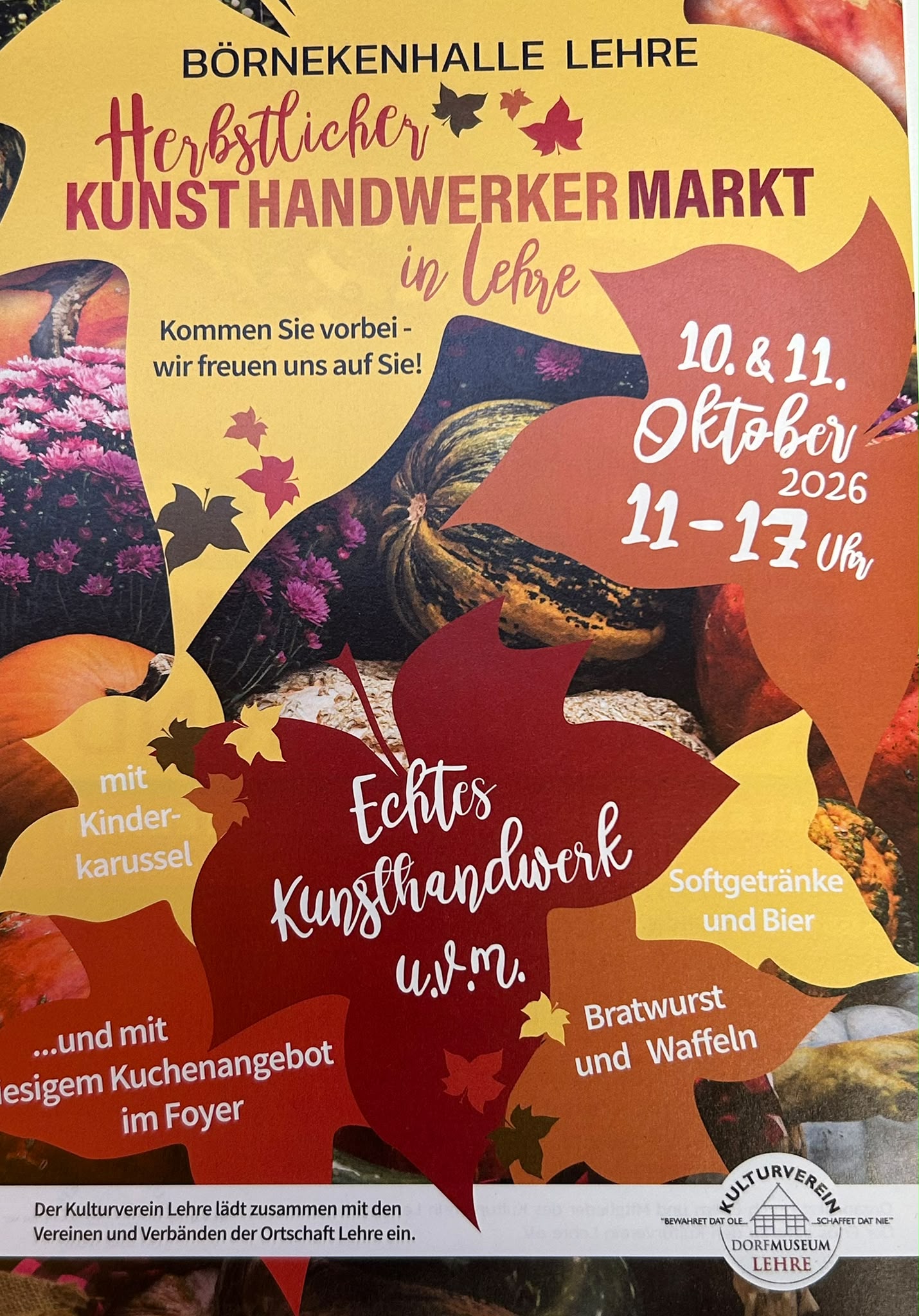 8. Lehrscher Kunsthandwerkermarkt rund um die Börnekenhalle