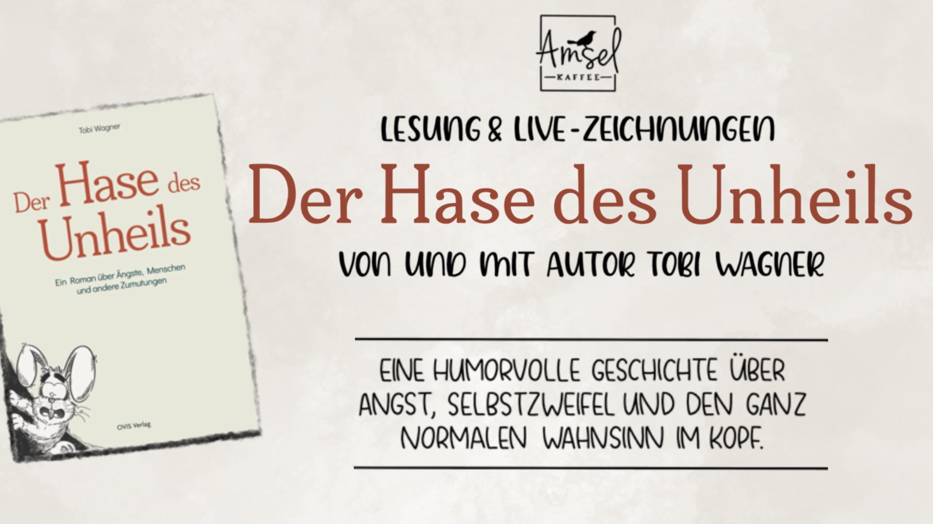 Lesung & Live-Zeichnungen "Der Hase des Unheils"