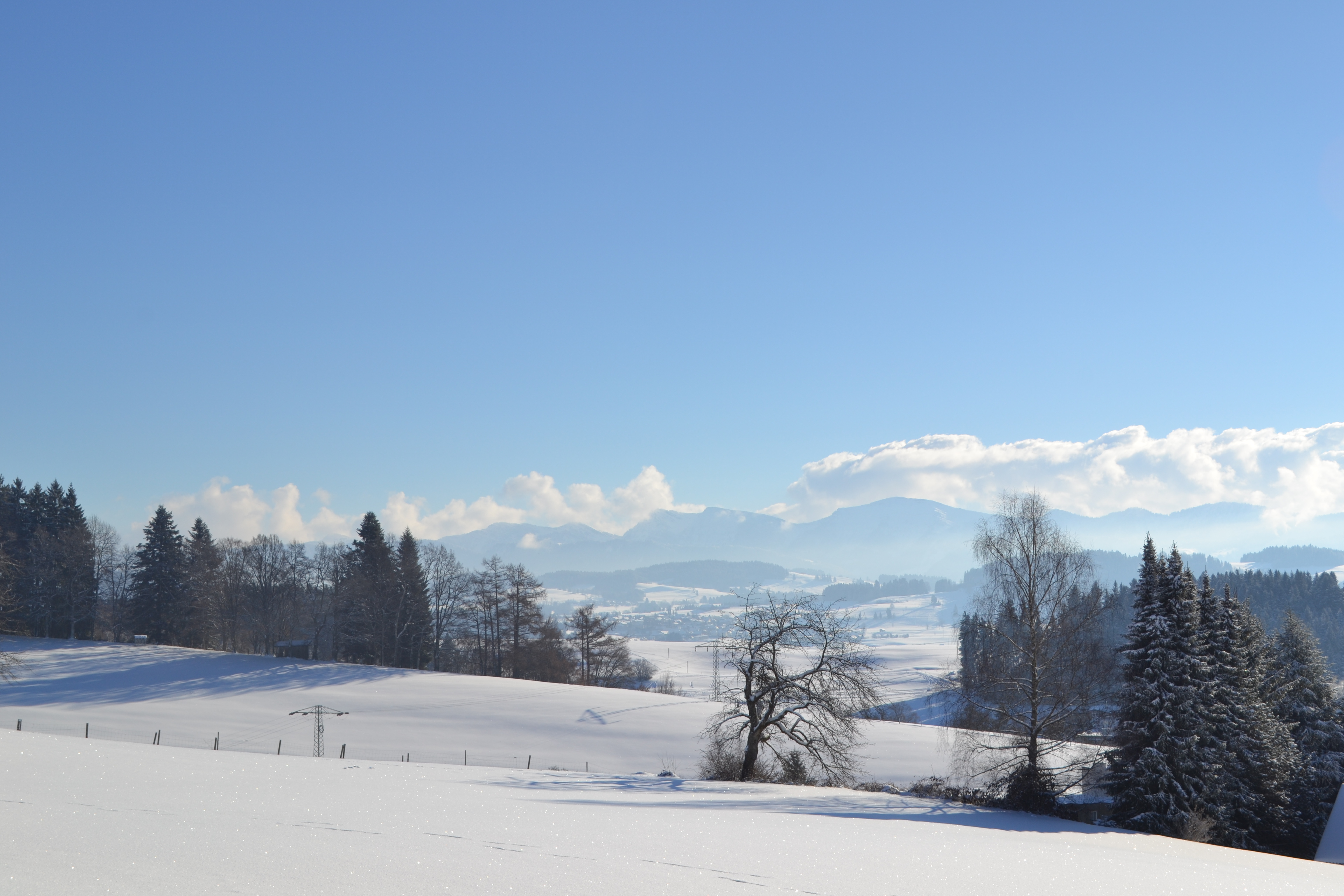 Blick vom Nadenberg im Winter