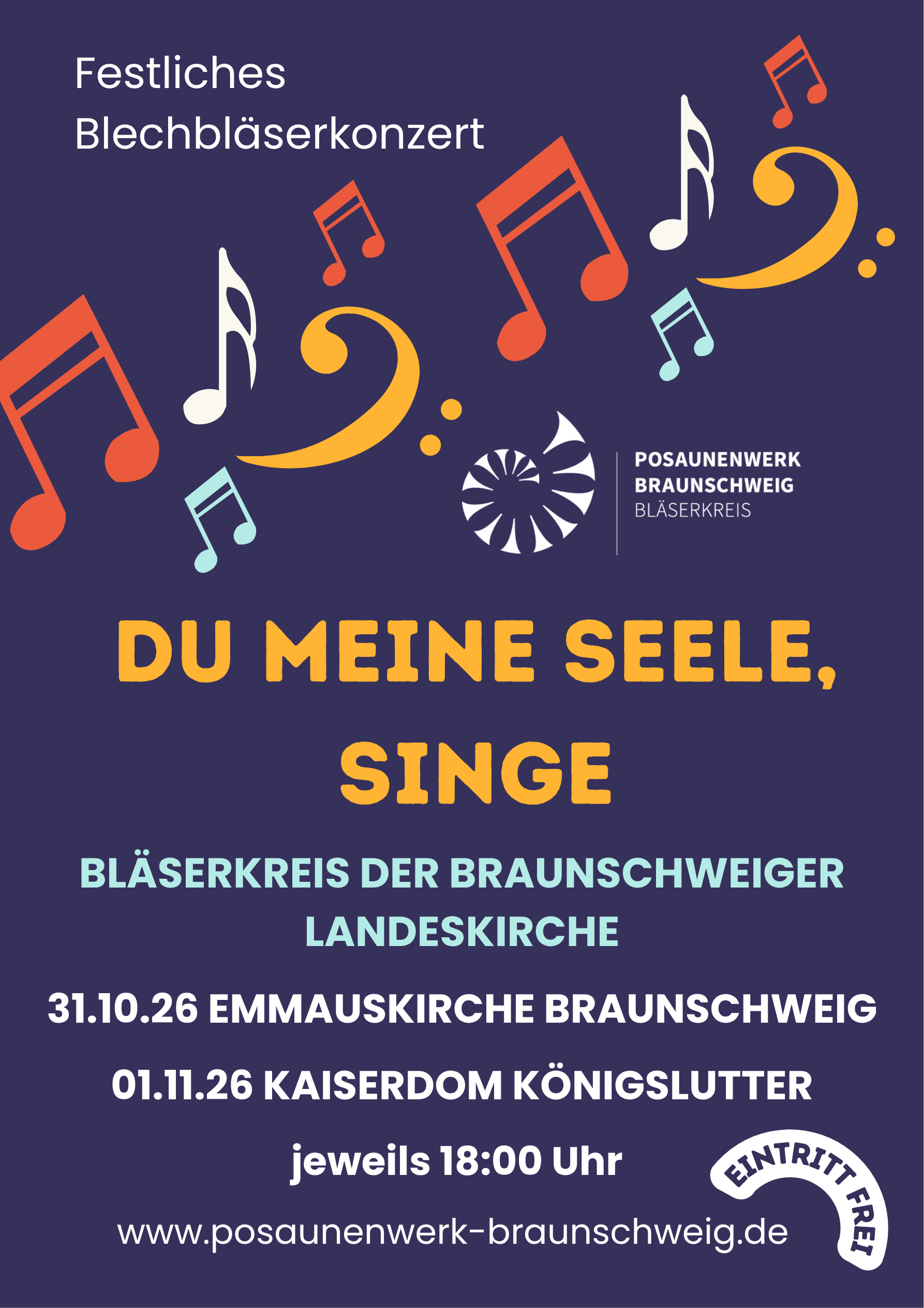 Bläserkonzert - Du meine Seele, singe