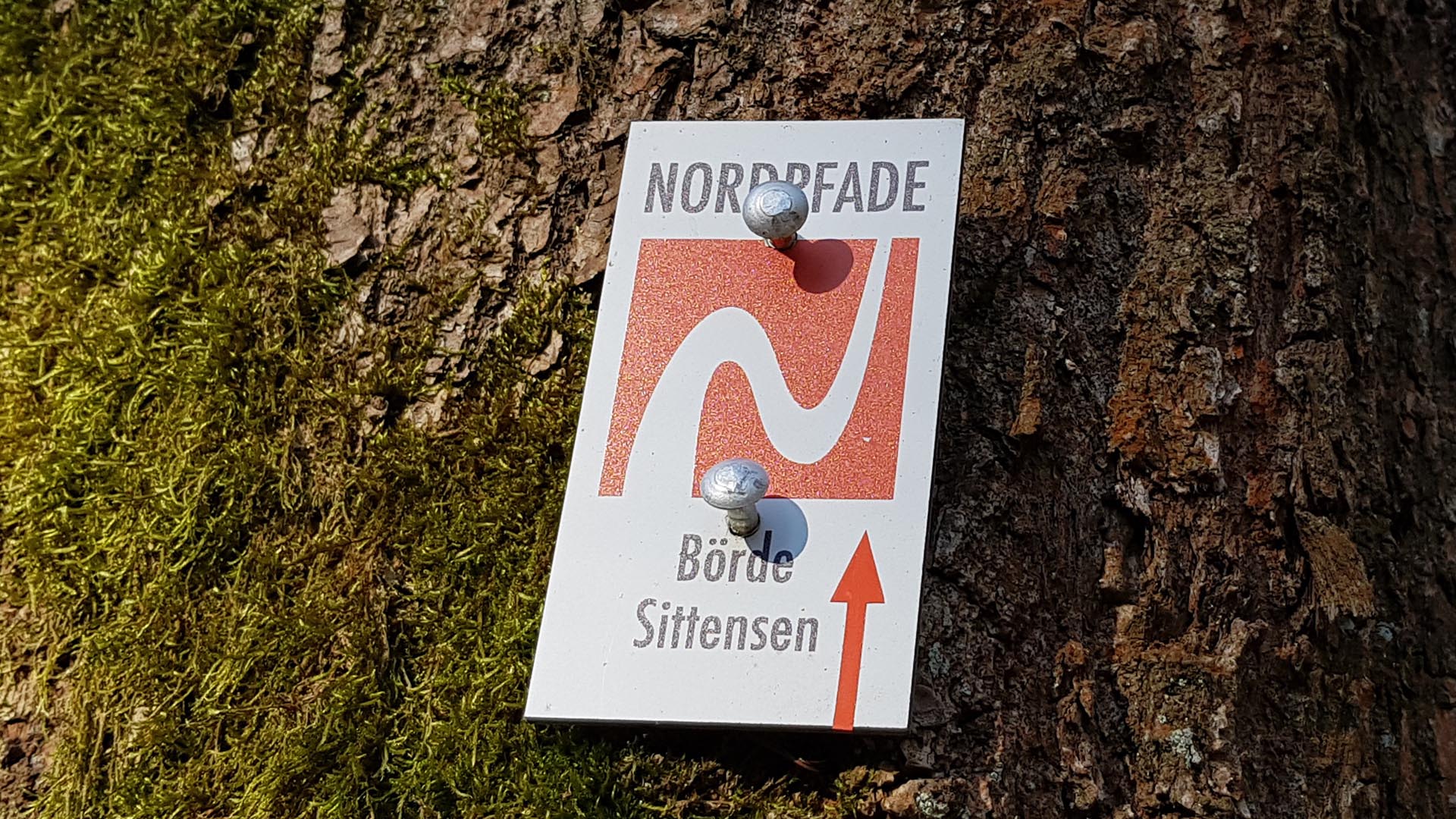 Markierungszeichen vom NORDPFAD Börde Sittensen