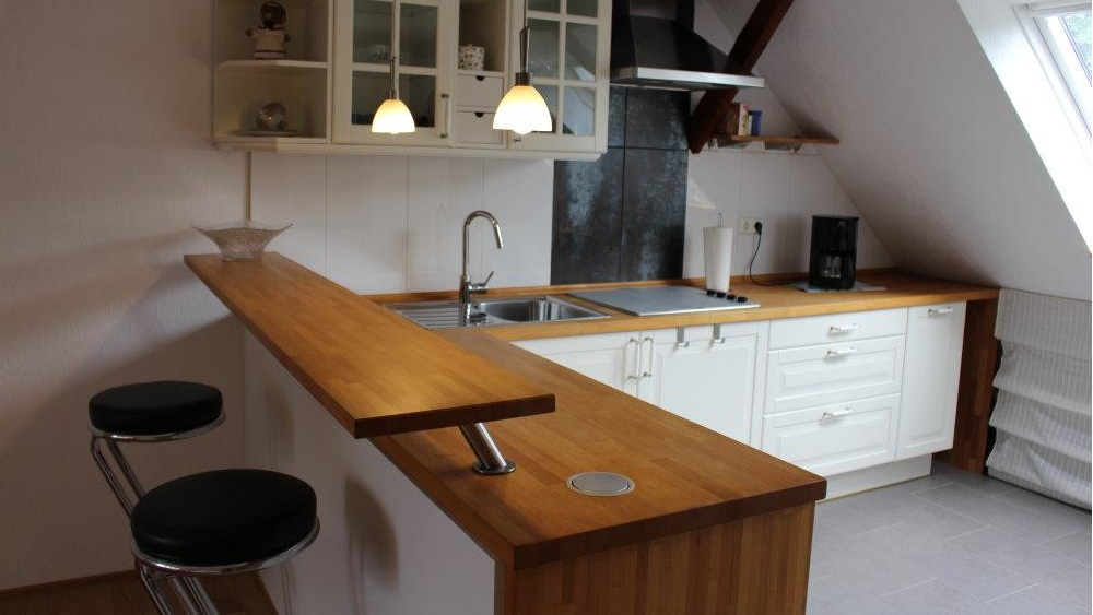 Die Küche der Ferienwohnung Tietjen lädt zum kochen ein