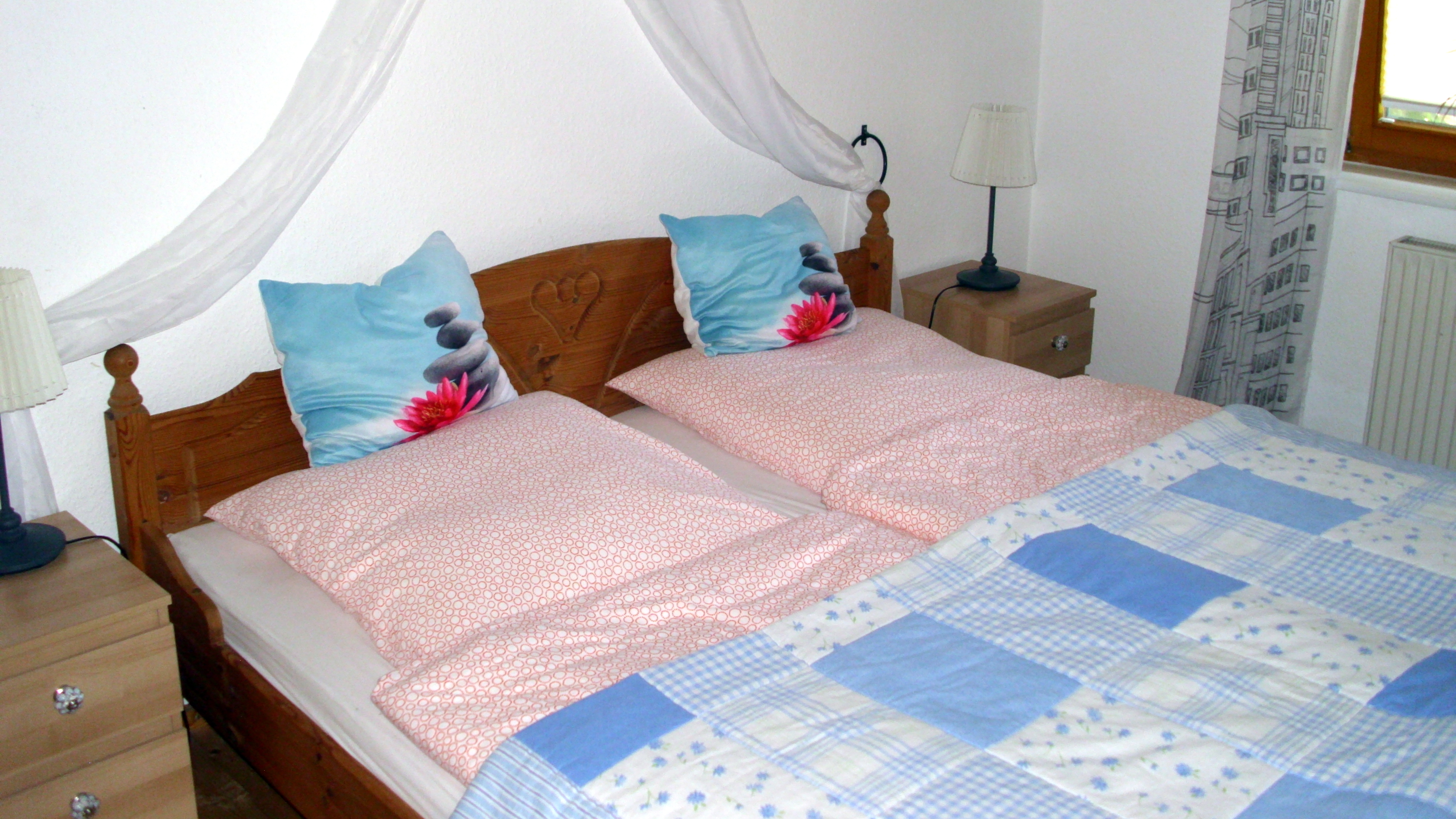 Das Schlafzimmer im Ferienhaus Voigt in Hepstedt