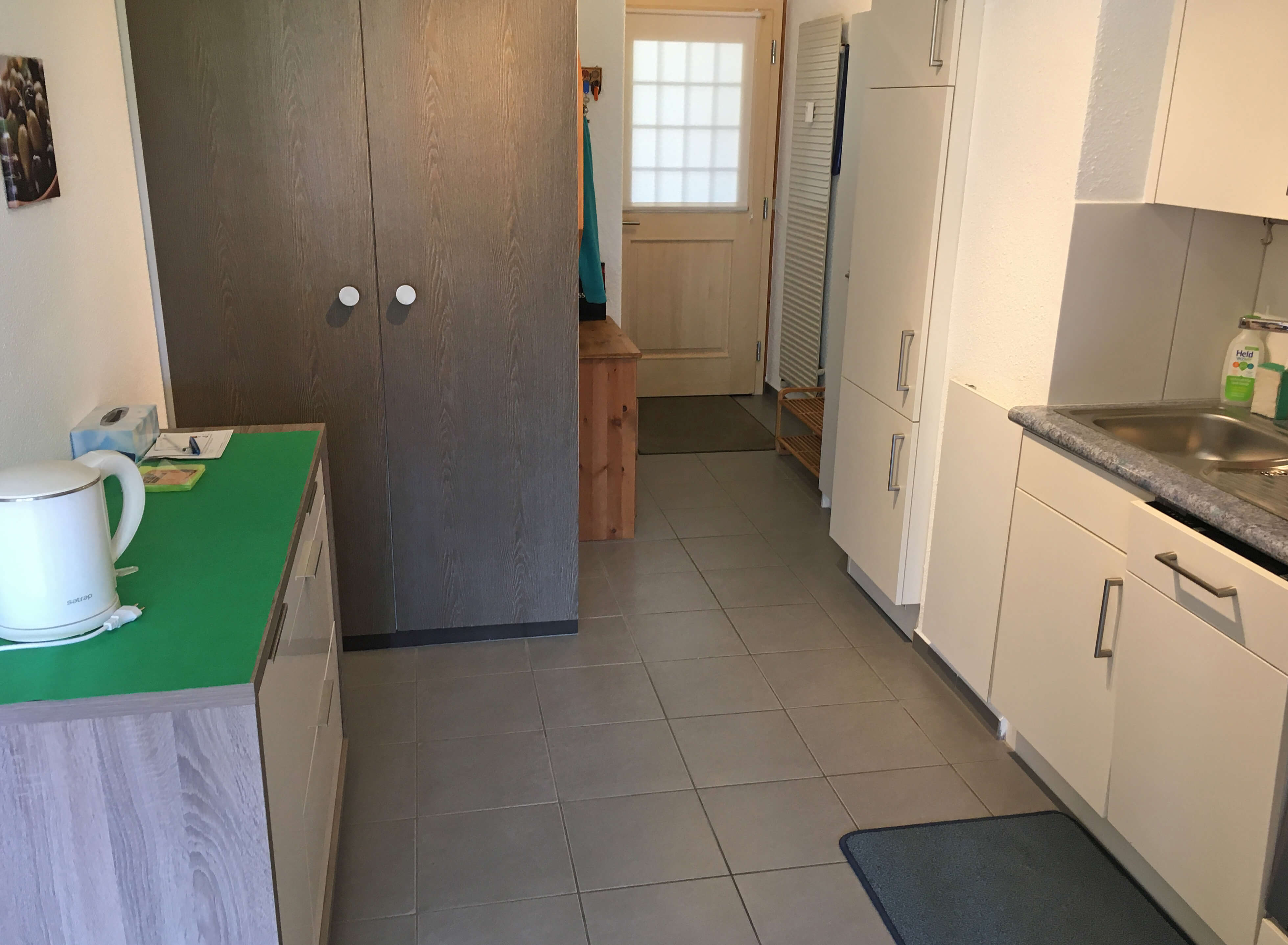 Kitchen and entrance area