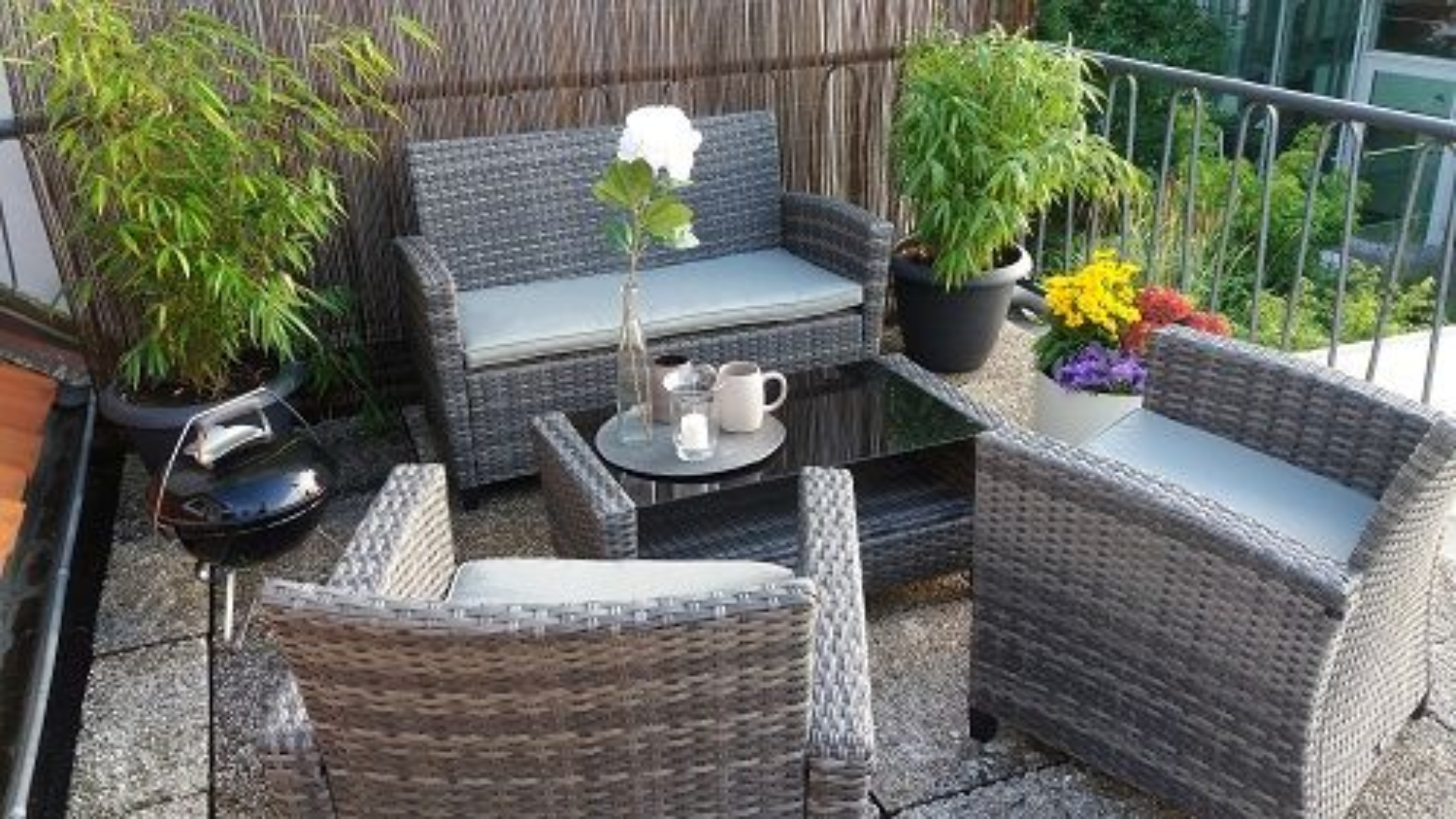 Dachterrasse der Ferienwohnung Brunnenstraße