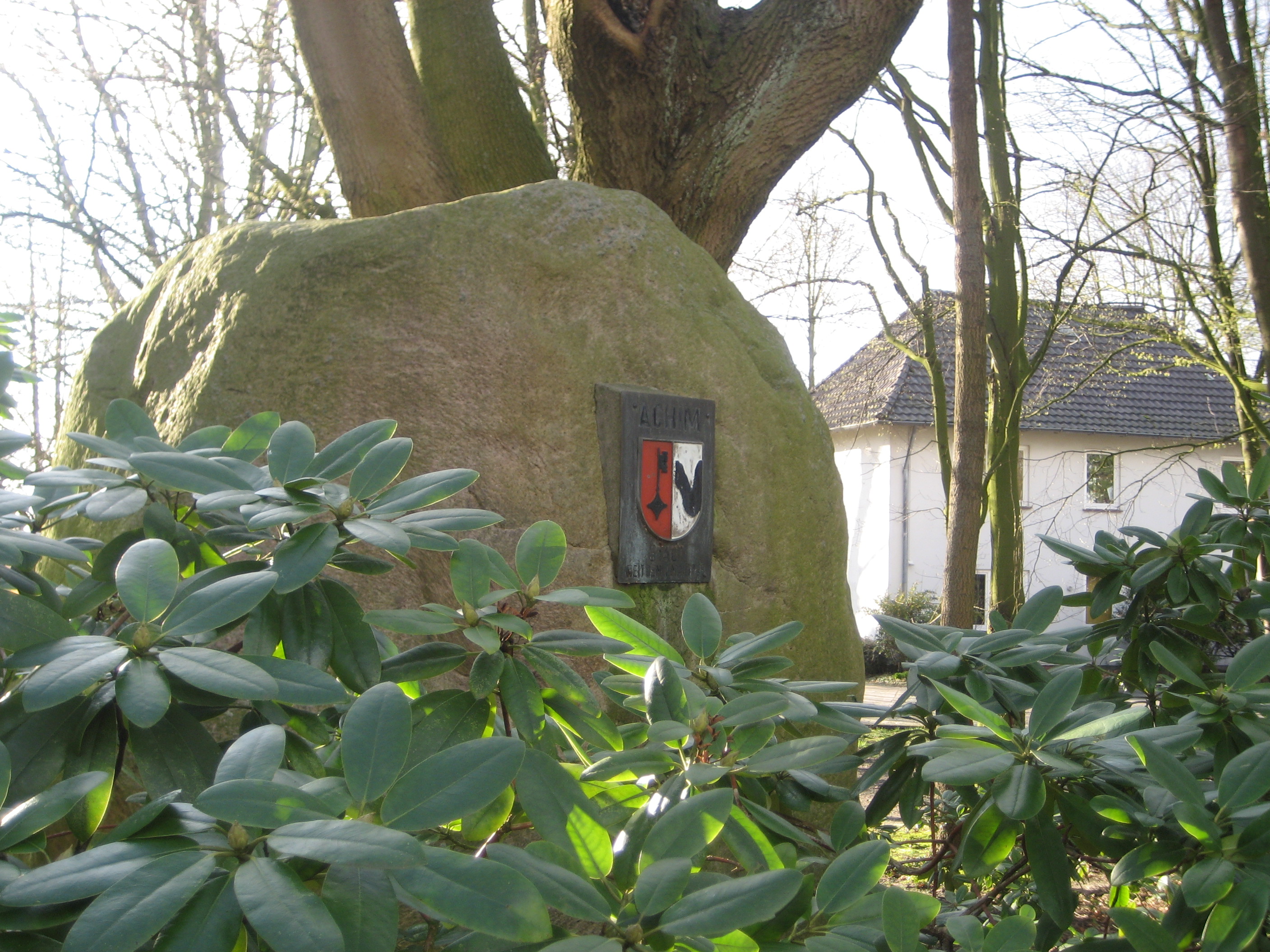Findling im Rathauspark