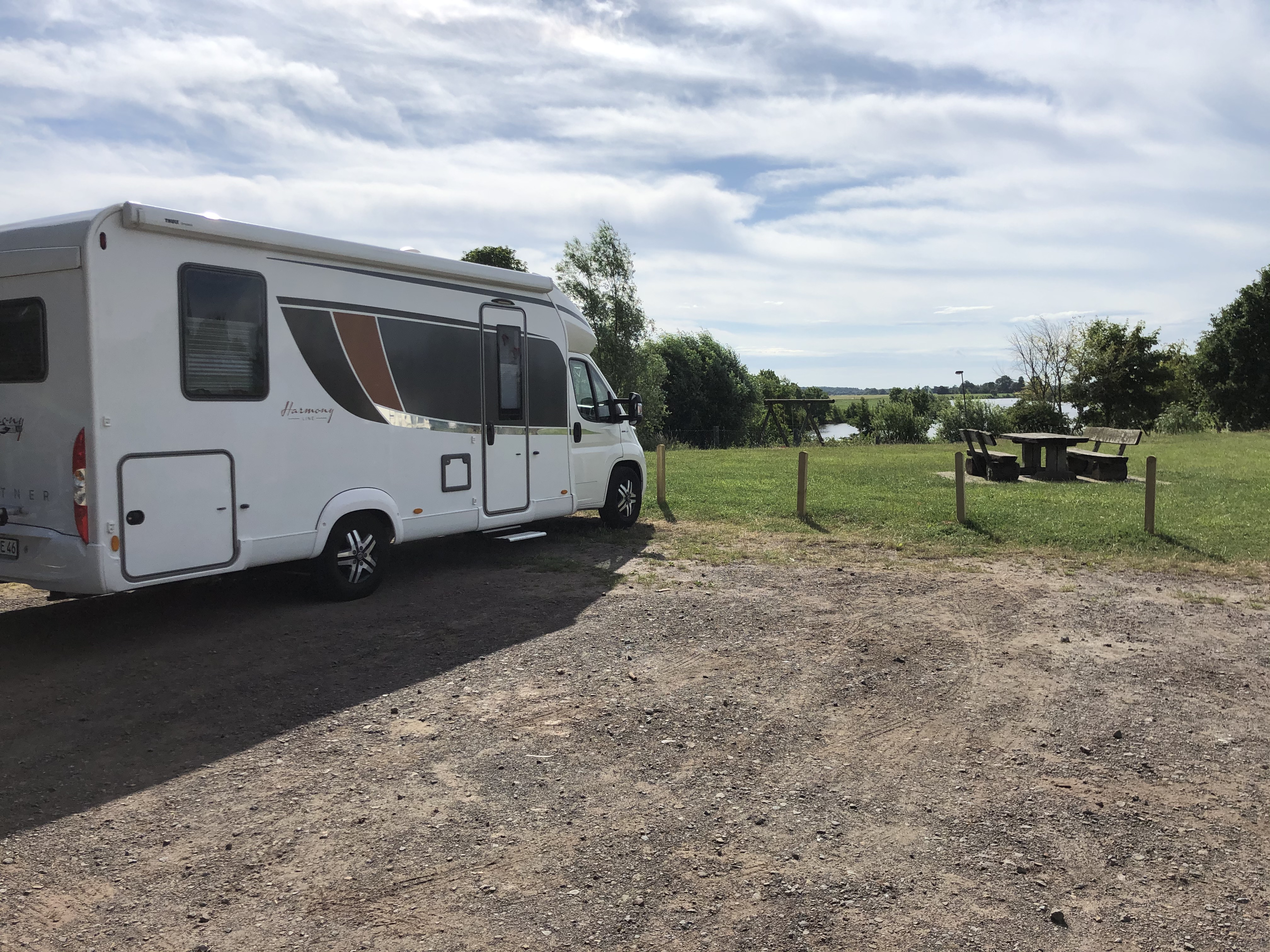 Wohnmobilstellplatz mit Weserblick