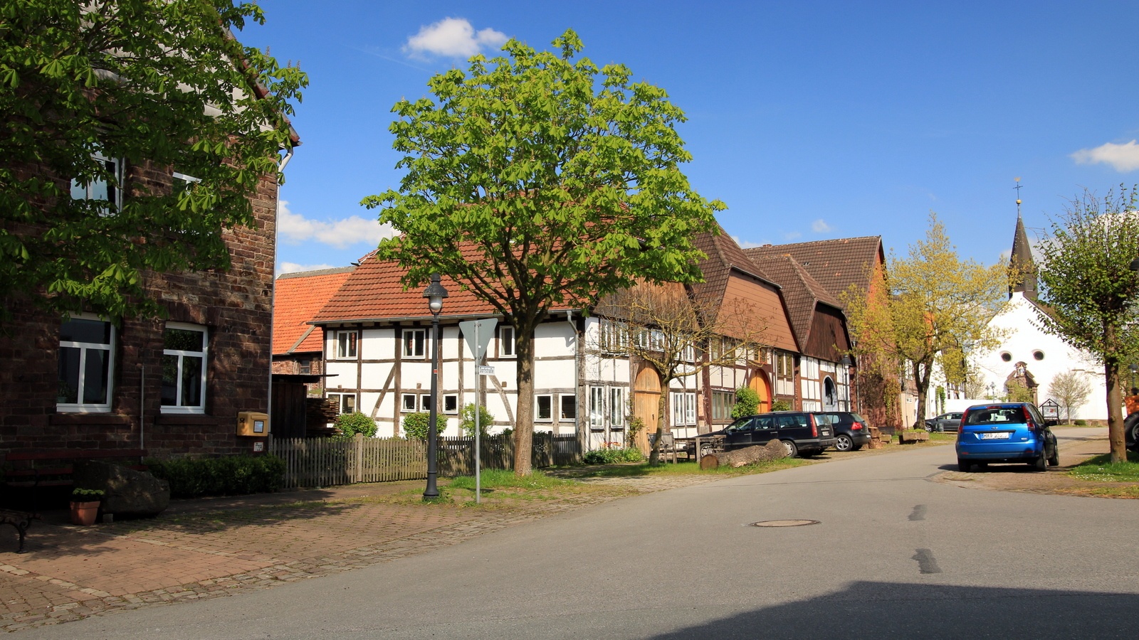 Dorfstraße in Blankenau