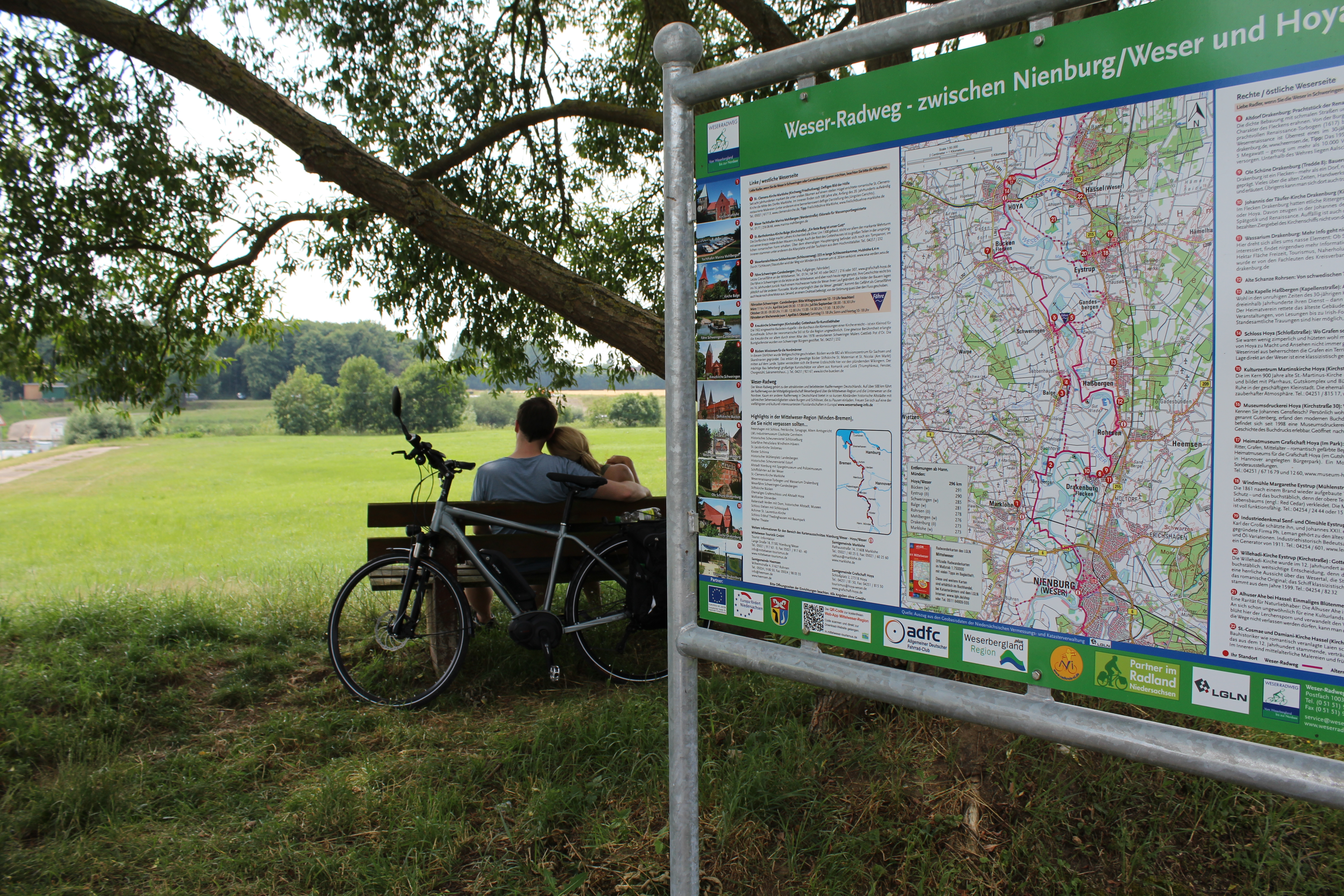 Weser-Radweg Rundtour: Nienburg-Hoya
