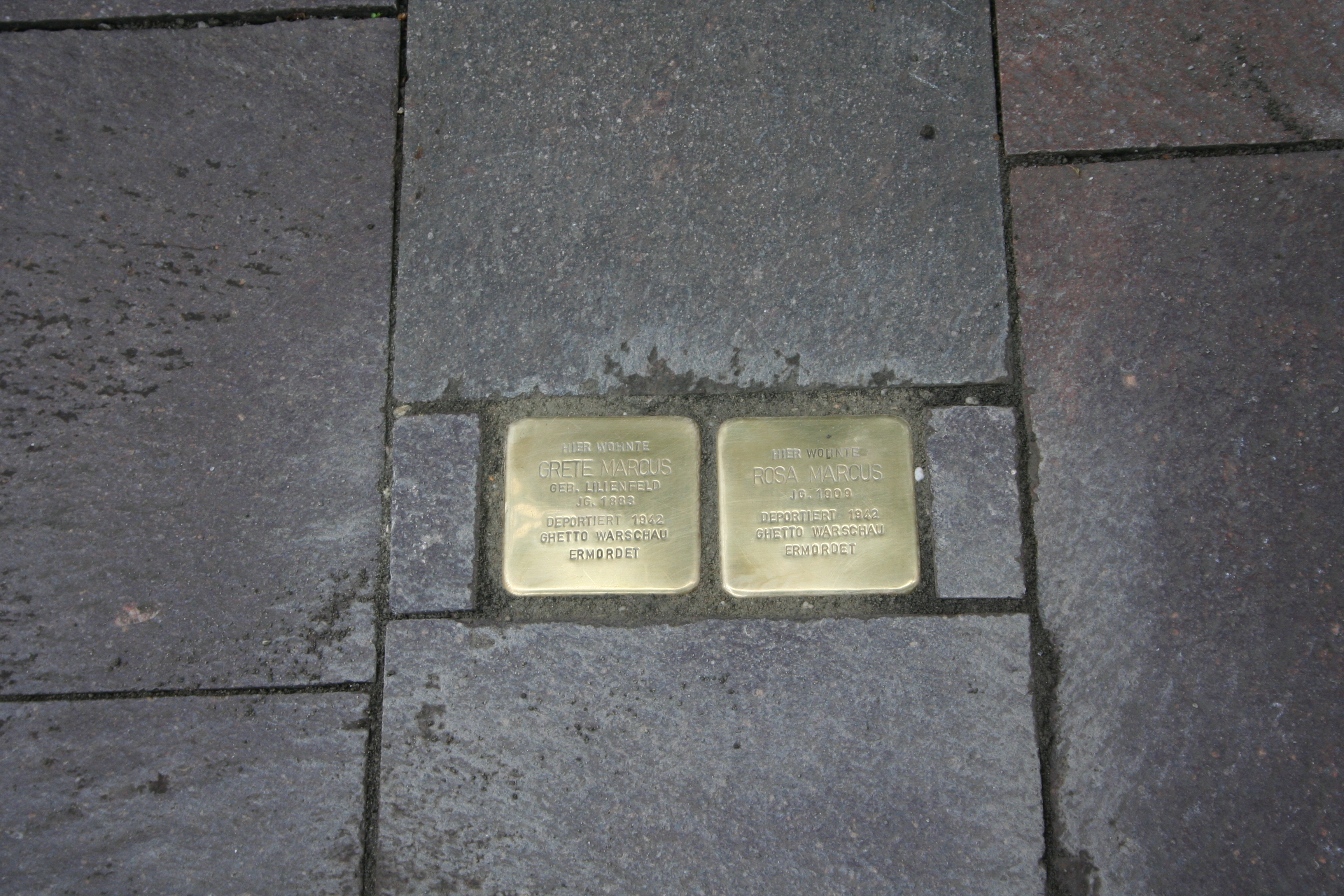 Spaziergänge zu den Stolpersteinen