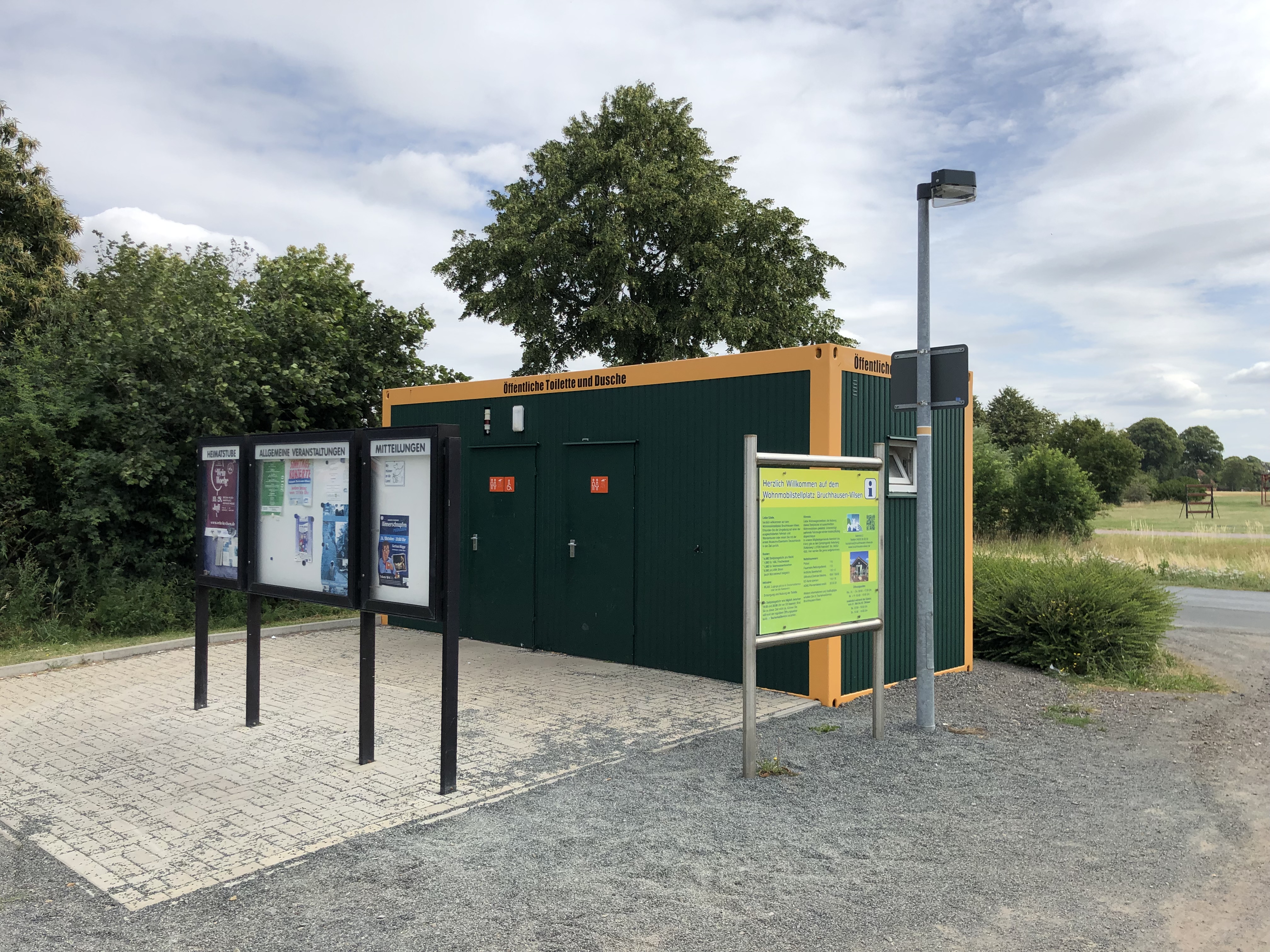 Sanitärcontainer Wohnmobilstellplatz