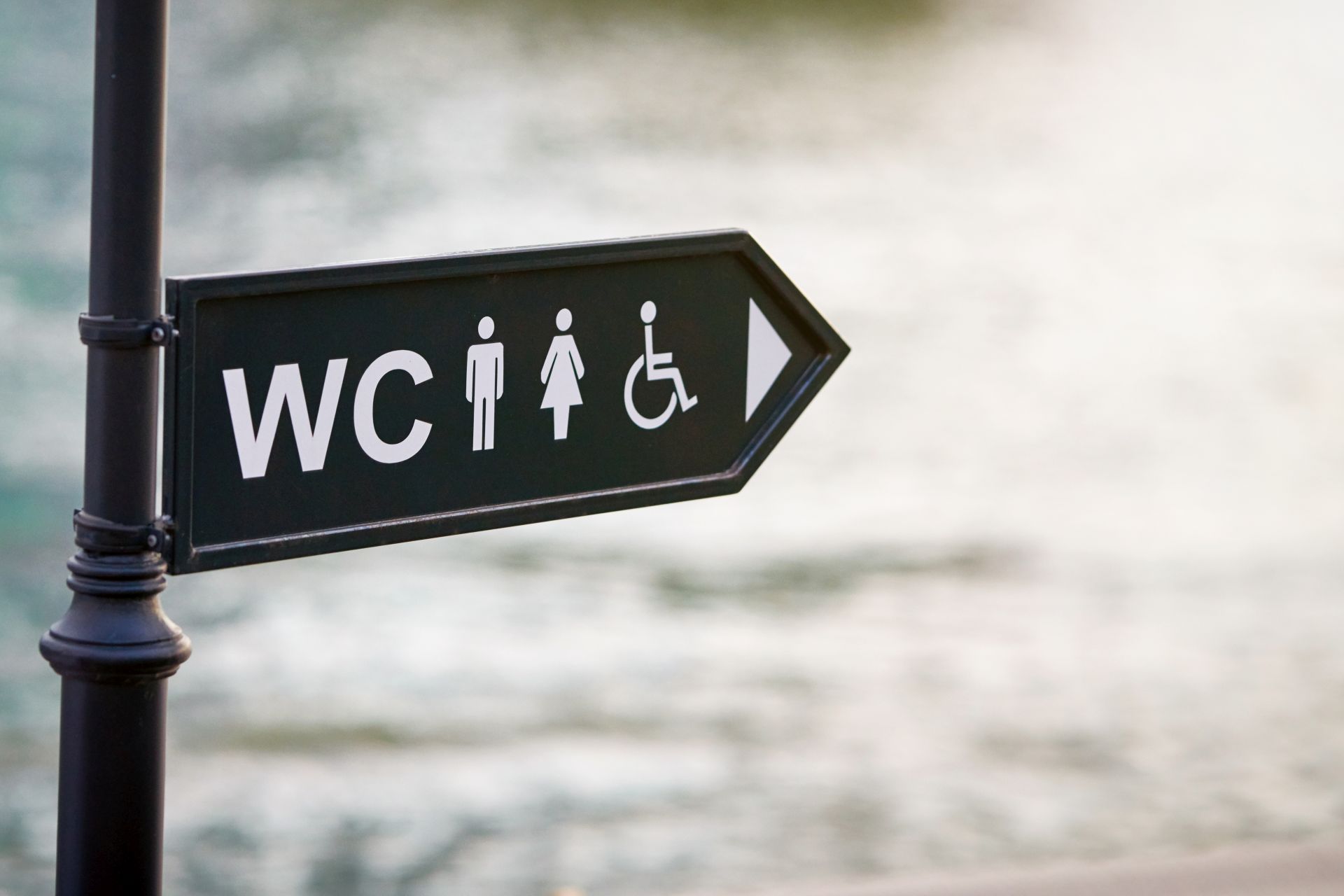 Barrierefreie Toilette im Rathaus