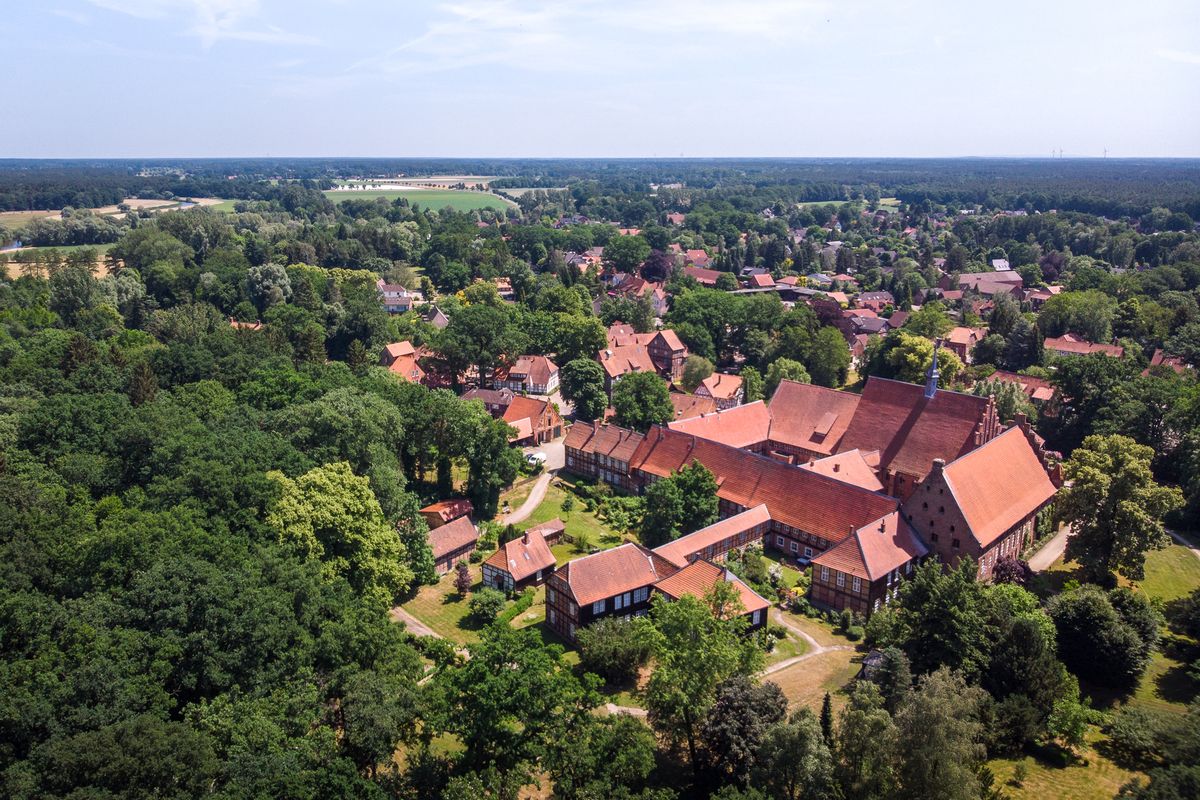 Kloster Wienhausen Luftaufnahme