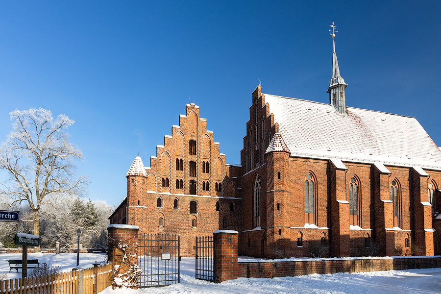 Februar 2021 - Das Kloster in Wienhausen im Schnee