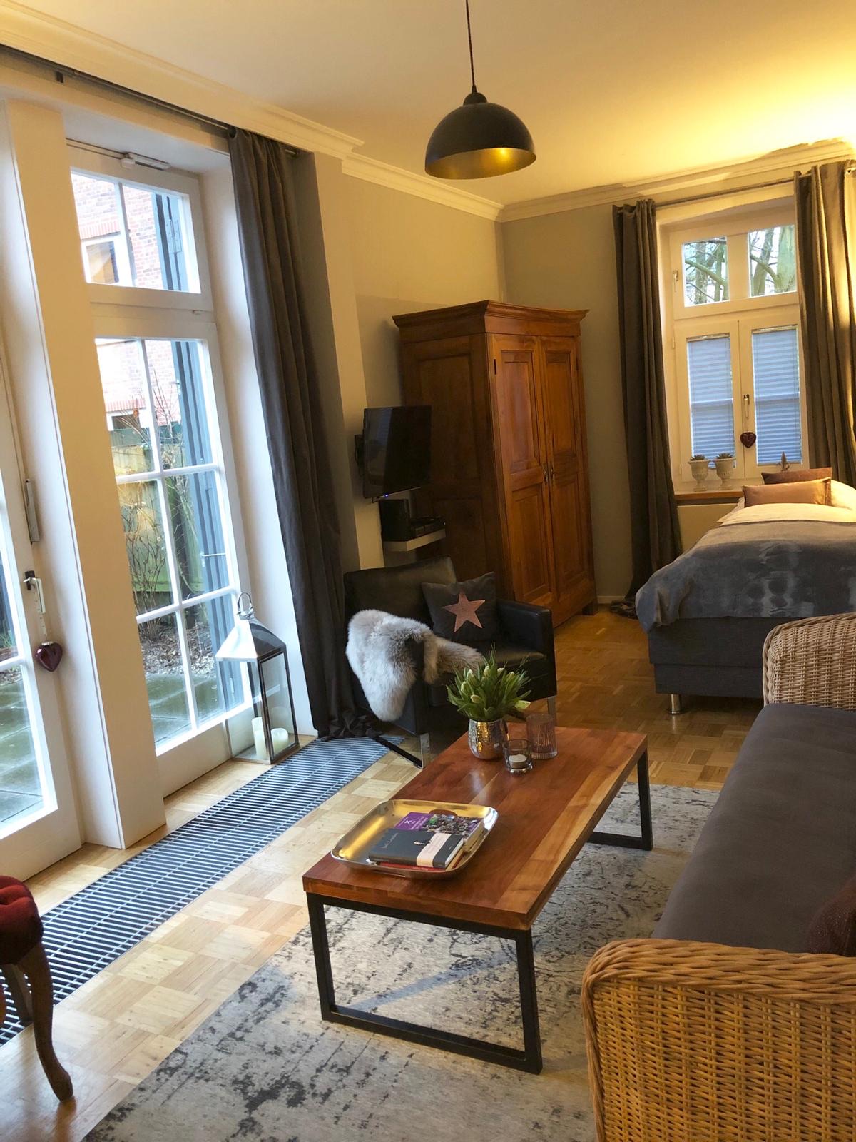 Wohn-/Schlafzimmer in der Ferienwohnung Meinecke