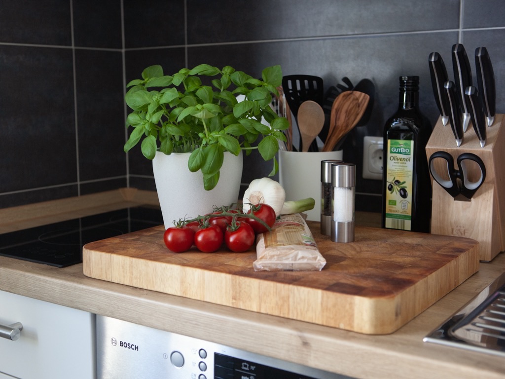 Küche in der Ferienwohnung Meinecke