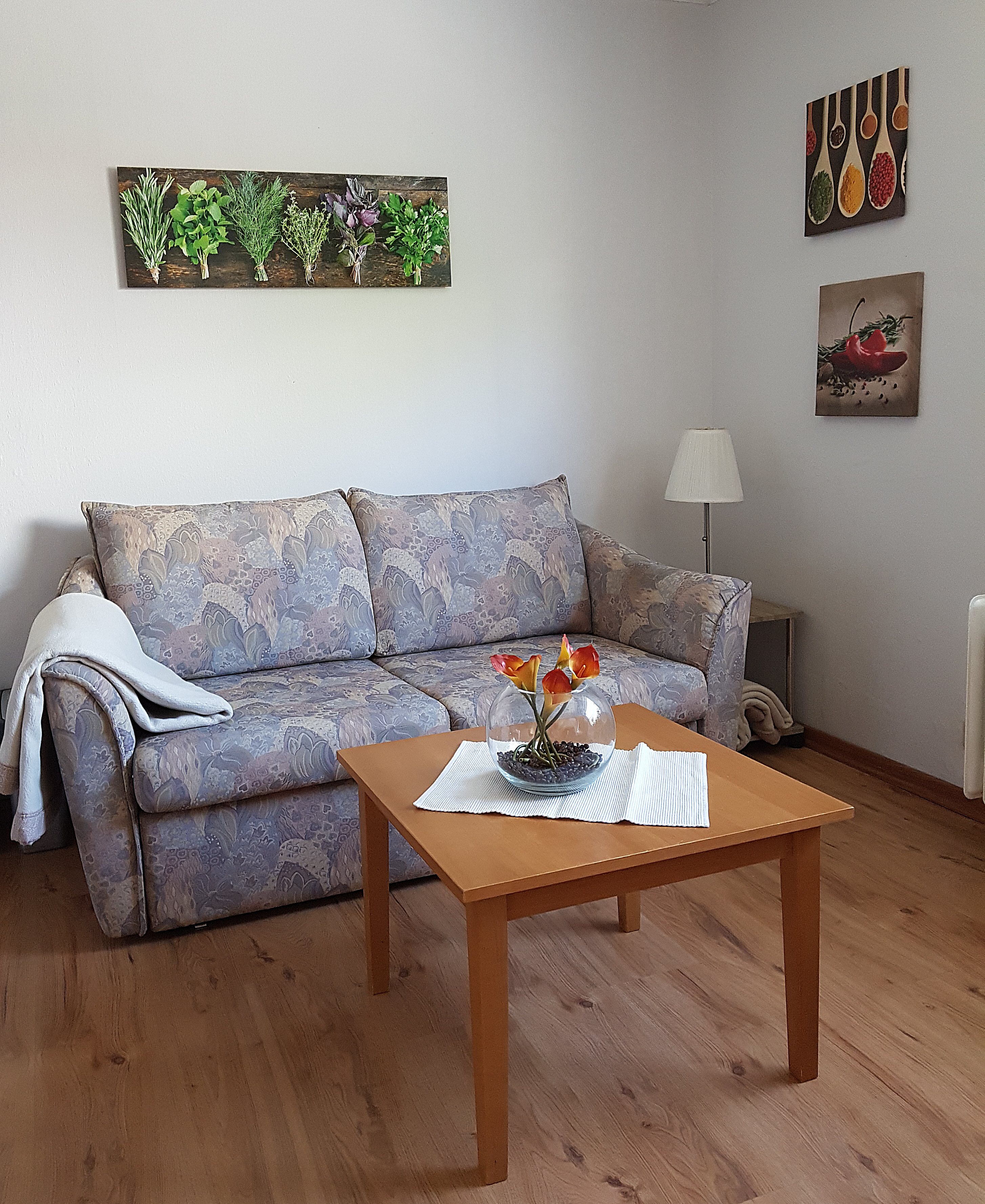 Wohnbereich in der Ferienwohnung Fritz Dreyer