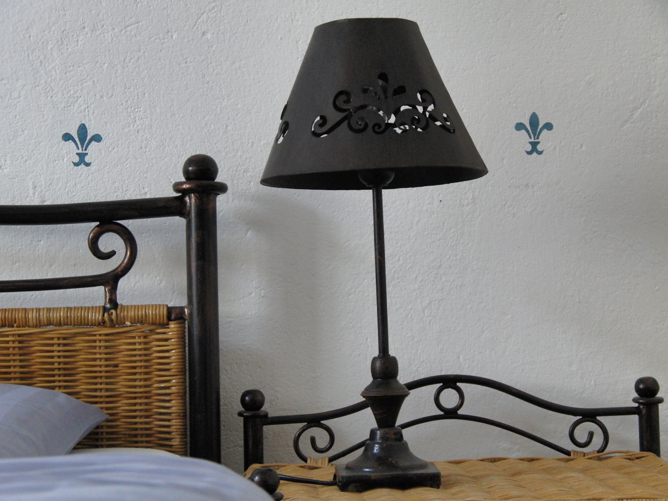 Nachttischlampe in der Ferienwohnung Gästehaus EinsA