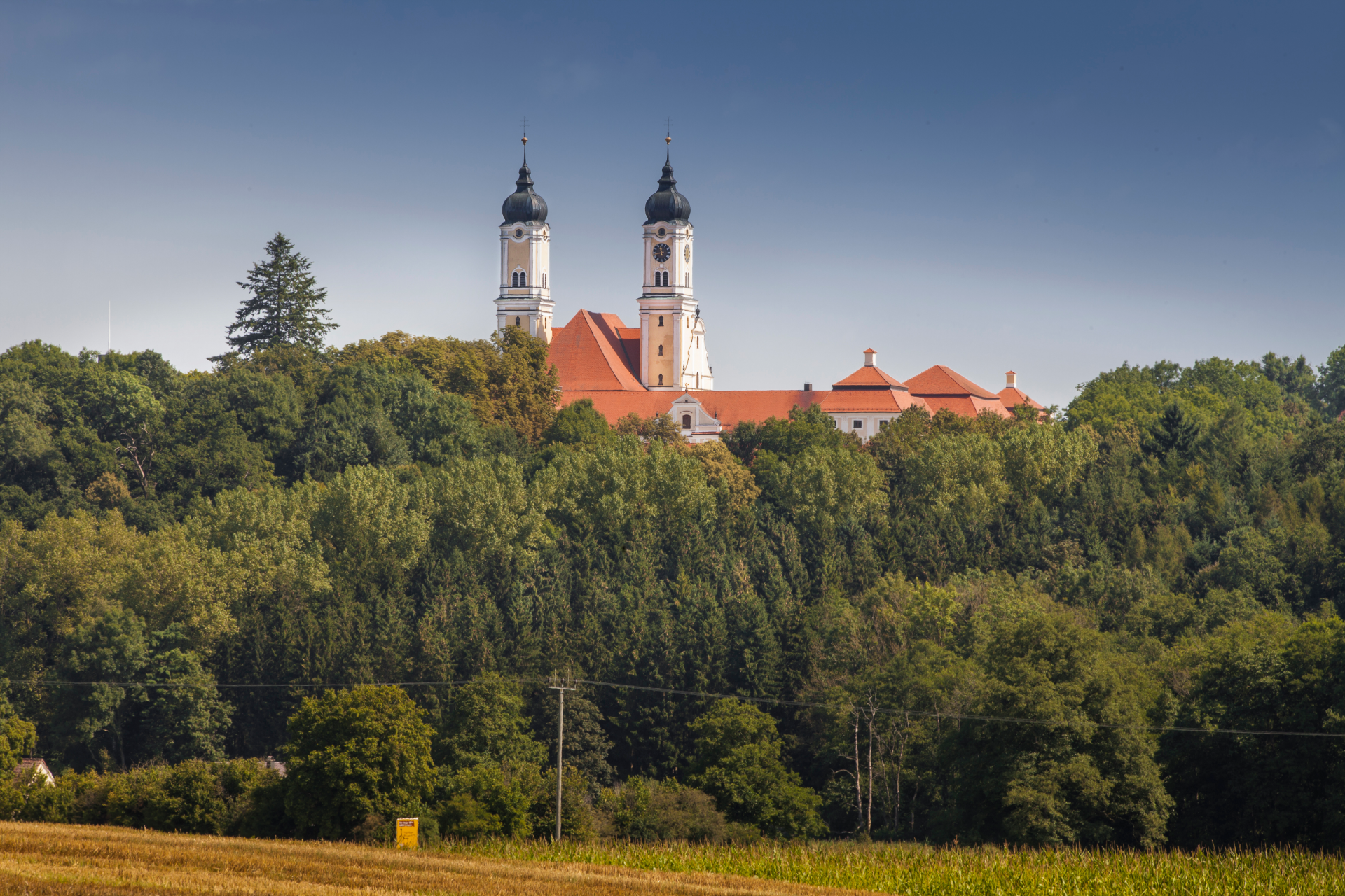 Blick auf Kloster Roggenburg