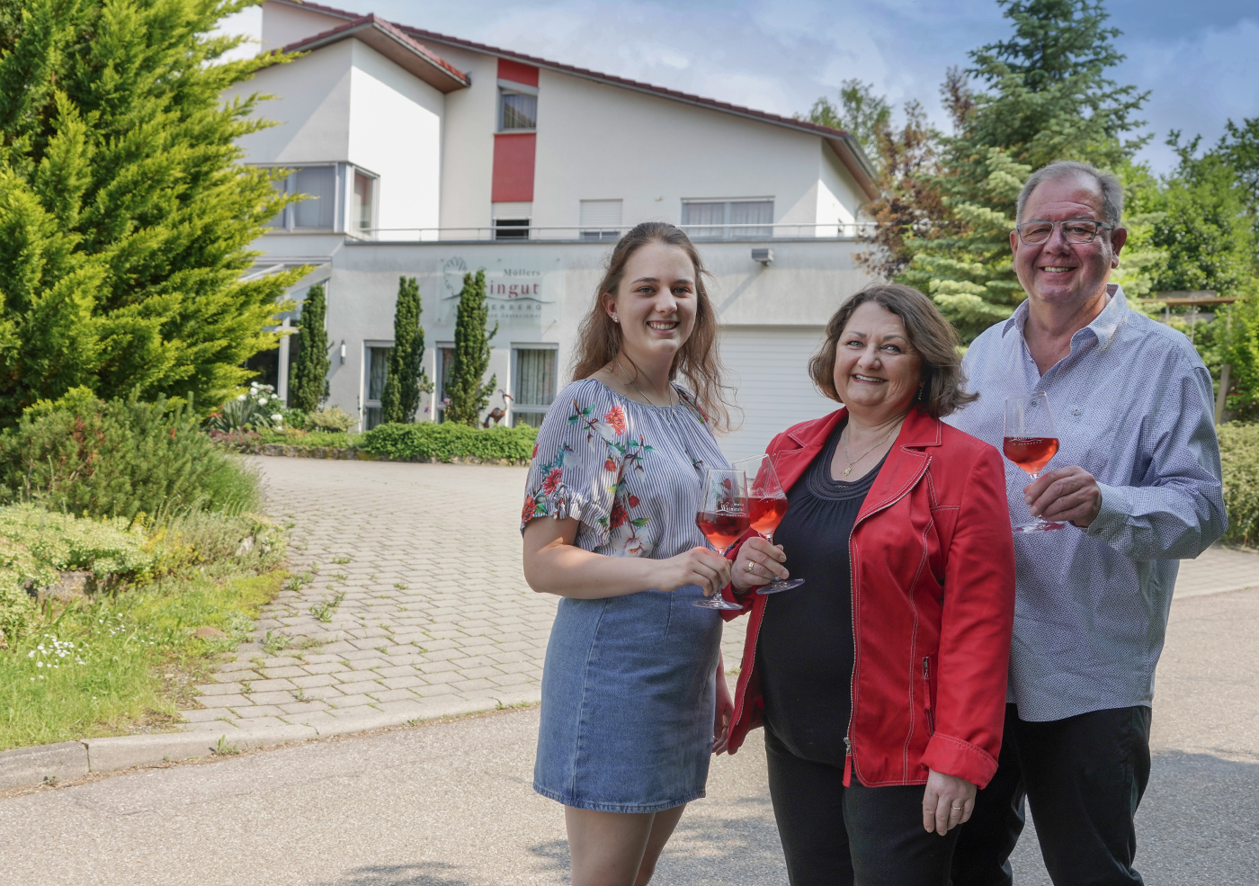 Weinprobe im Weinberg
