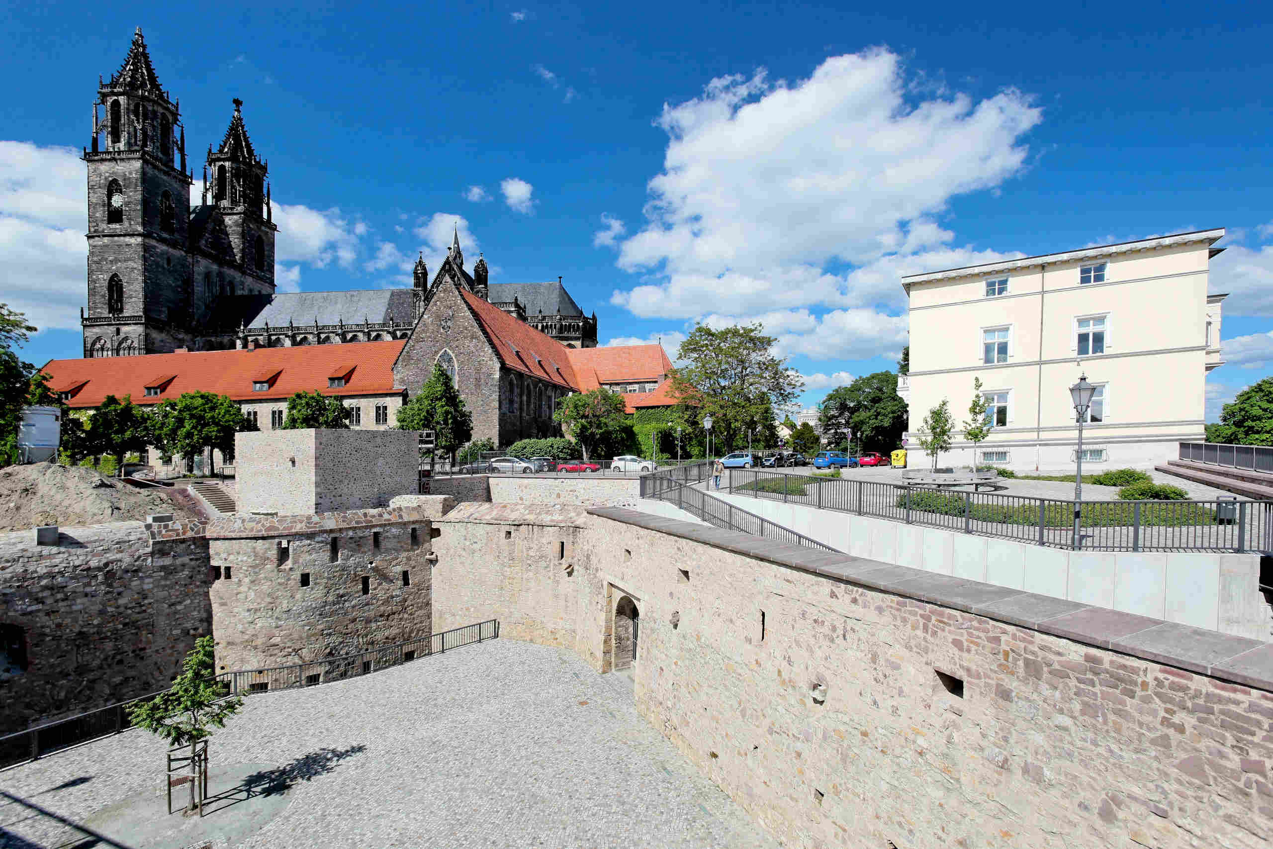 Magdeburger Dom mit Bastion Cleve