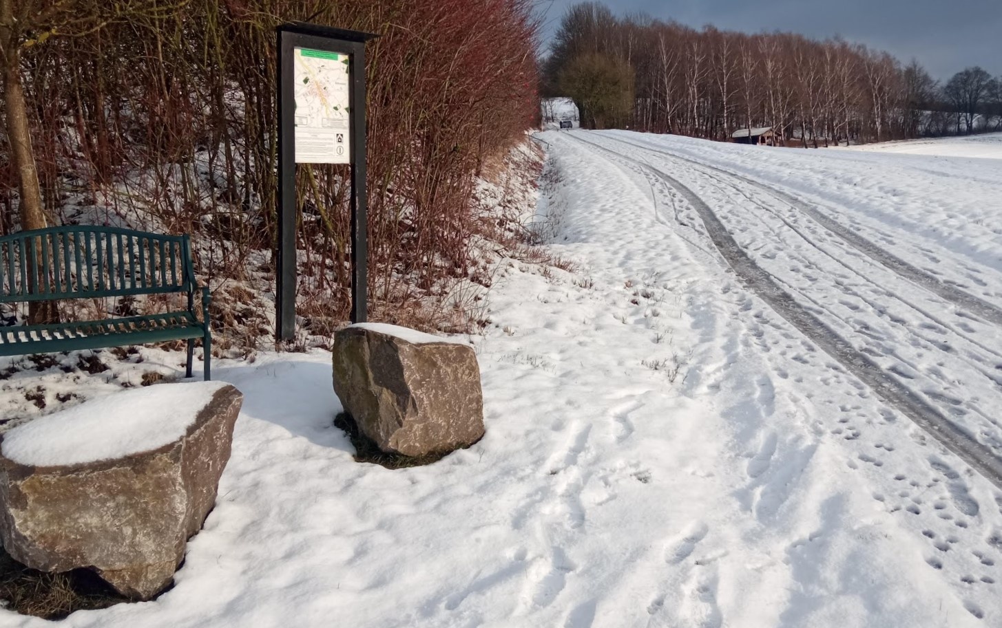 Winter beim Steinbruch in Bökendorf
